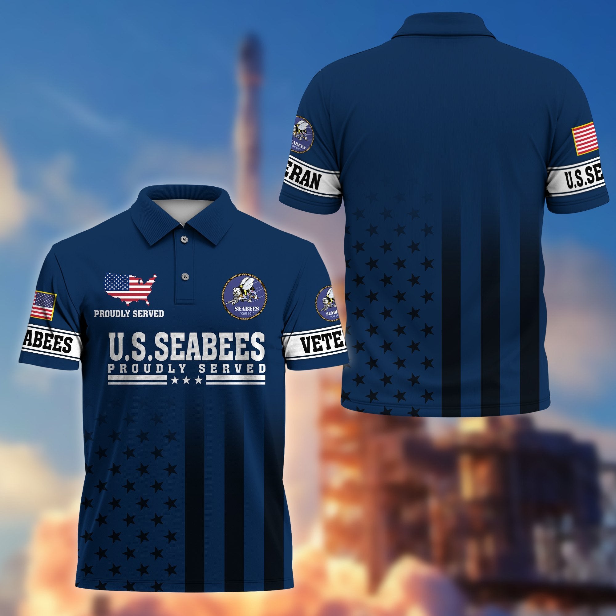 Premium US Veterans Polo Shirt BPVC110202, Gifts For US Veterans, Gifts On Father's Day, Independence Day, Armed Forces Day, Veterans Day.
