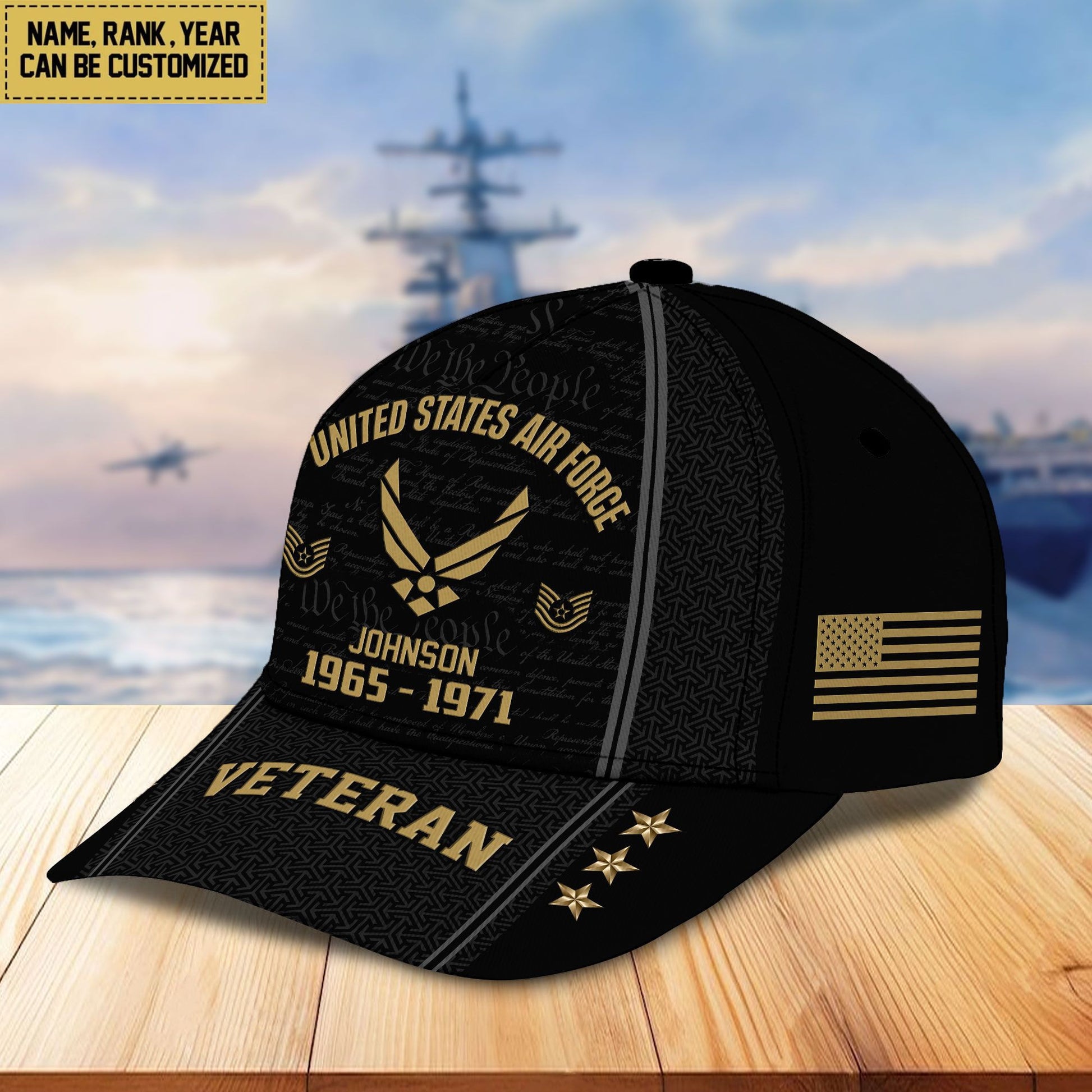 USAF Custom Cap VPVC005704, Gifts For Air Force Veteran, Best Gifts On Father's Day, Armed Forces Day, Independence Day, Veterans Day.