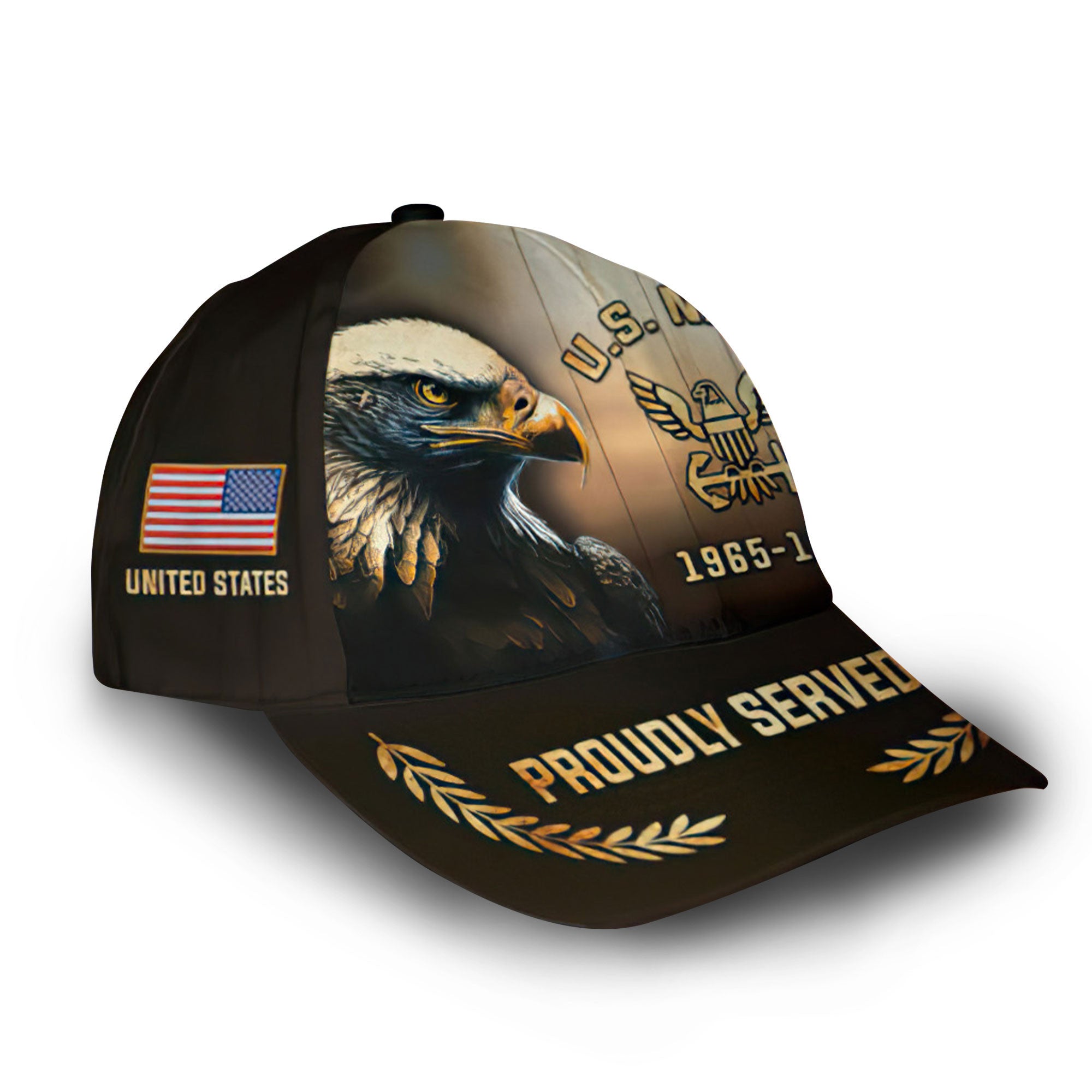 Premium Custom Name, Rank, Year, US Navy Cap VPVC005802, Gifts For Navy Veteran, Best Gifts On Father's Day, Independence Day, Veterans Day.