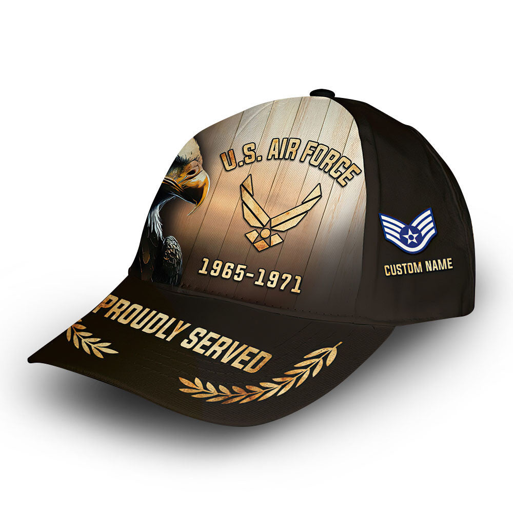 Premium Custom USAF Cap VPVC005804, Gifts For Air Force Veteran, Best Gifts On Father's Day, Independence Day, Veterans Day.