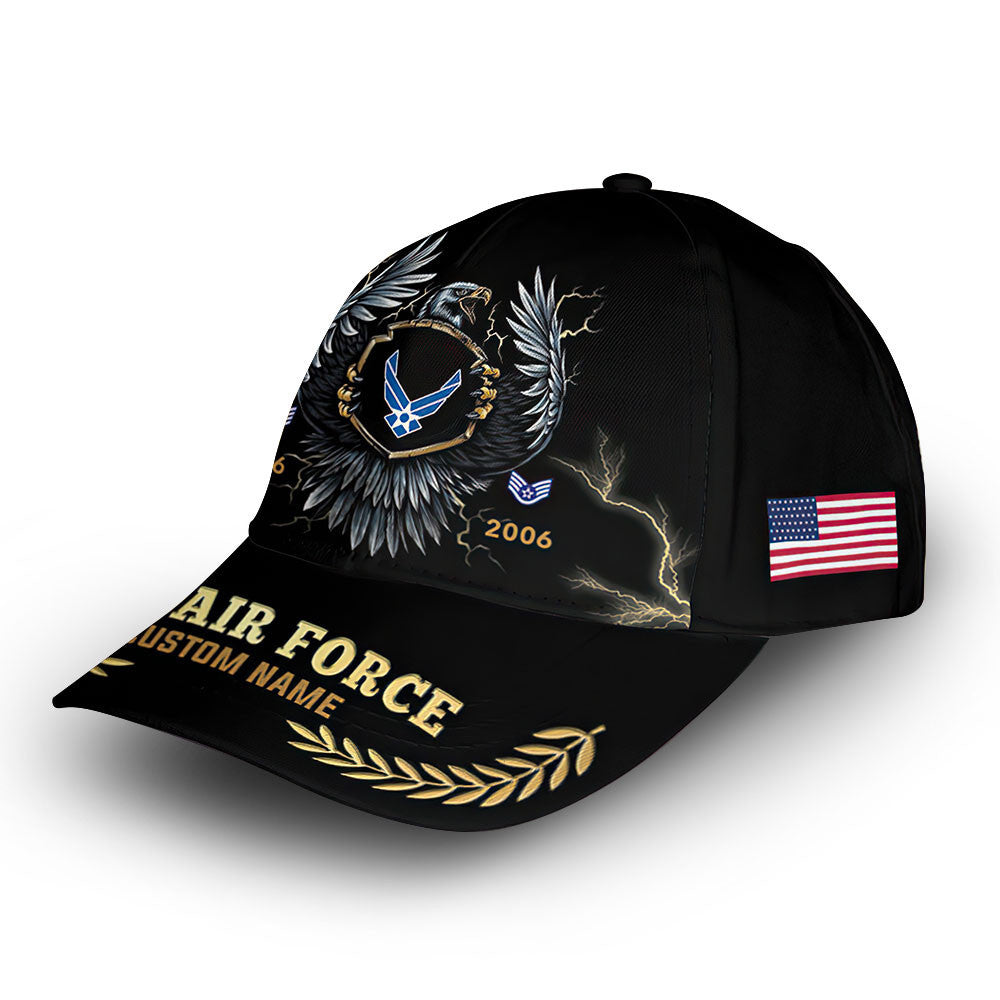 Premium Custom USAF Cap VPVC006204, Gifts For Air Force Veteran, Gifts For Dad, For Husband, Best Gifts On Father's Day, Armed Forces Day, Independence Day, Veterans Day.