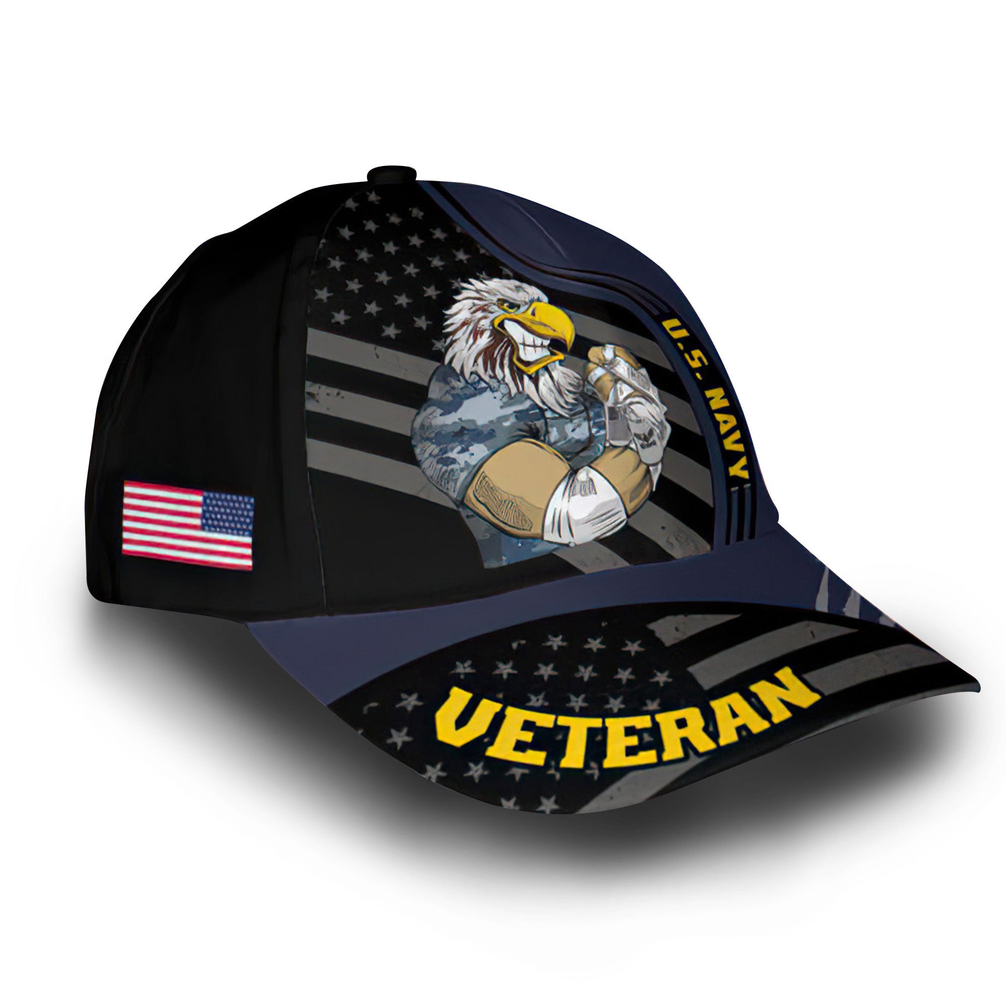 Premium Custom US Navy Cap VPVC006302, Gifts For Navy Veteran, Gifts For Dad, For Husband, Best Gifts On Father's Day, Armed Forces Day, Independence Day, Veterans Day.
