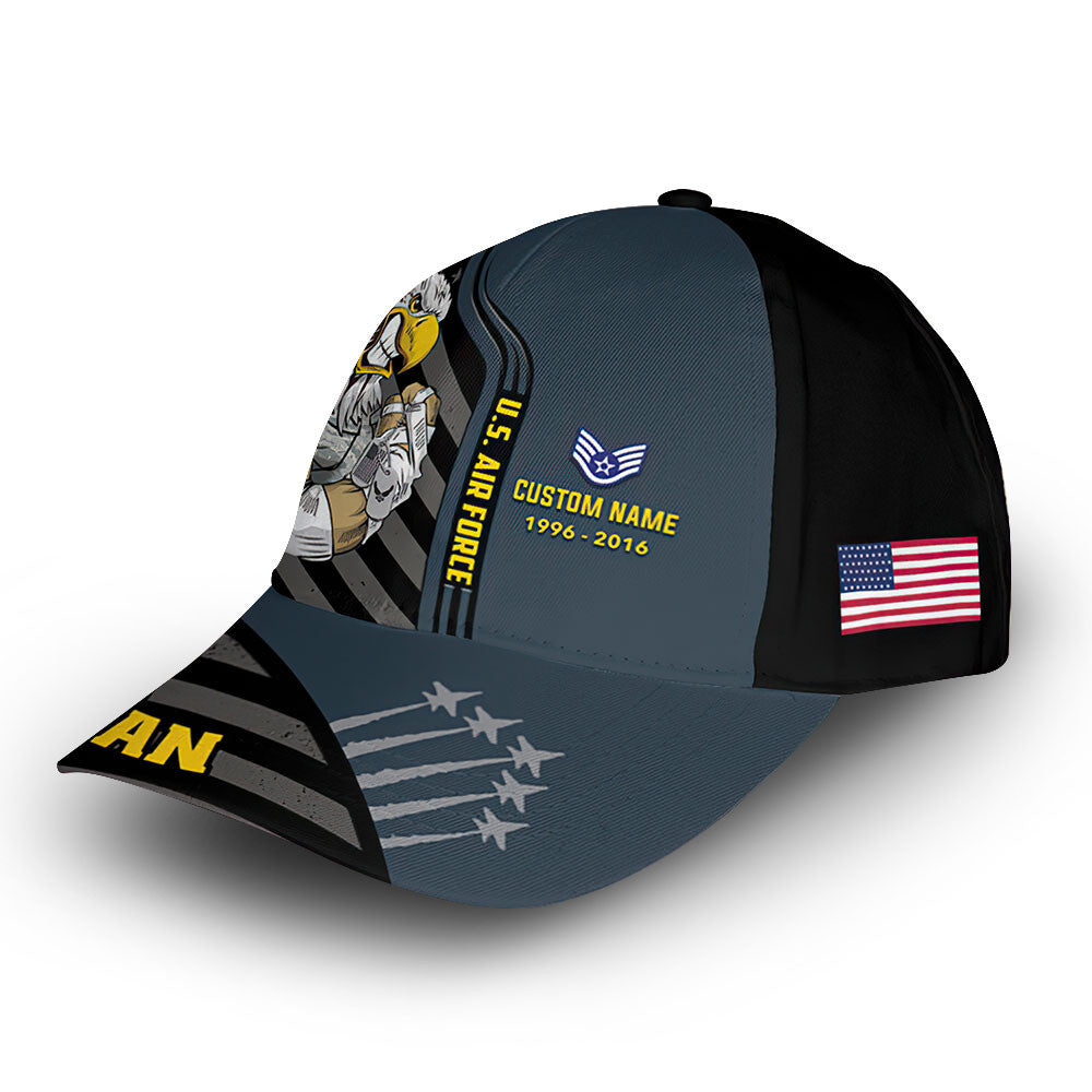 Premium Custom USAF Cap VPVC006304, Gifts For Air Force Veteran, Gifts For Dad, For Husband, Best Gifts On Father's Day, Armed Forces Day, Independence Day, Veterans Day.