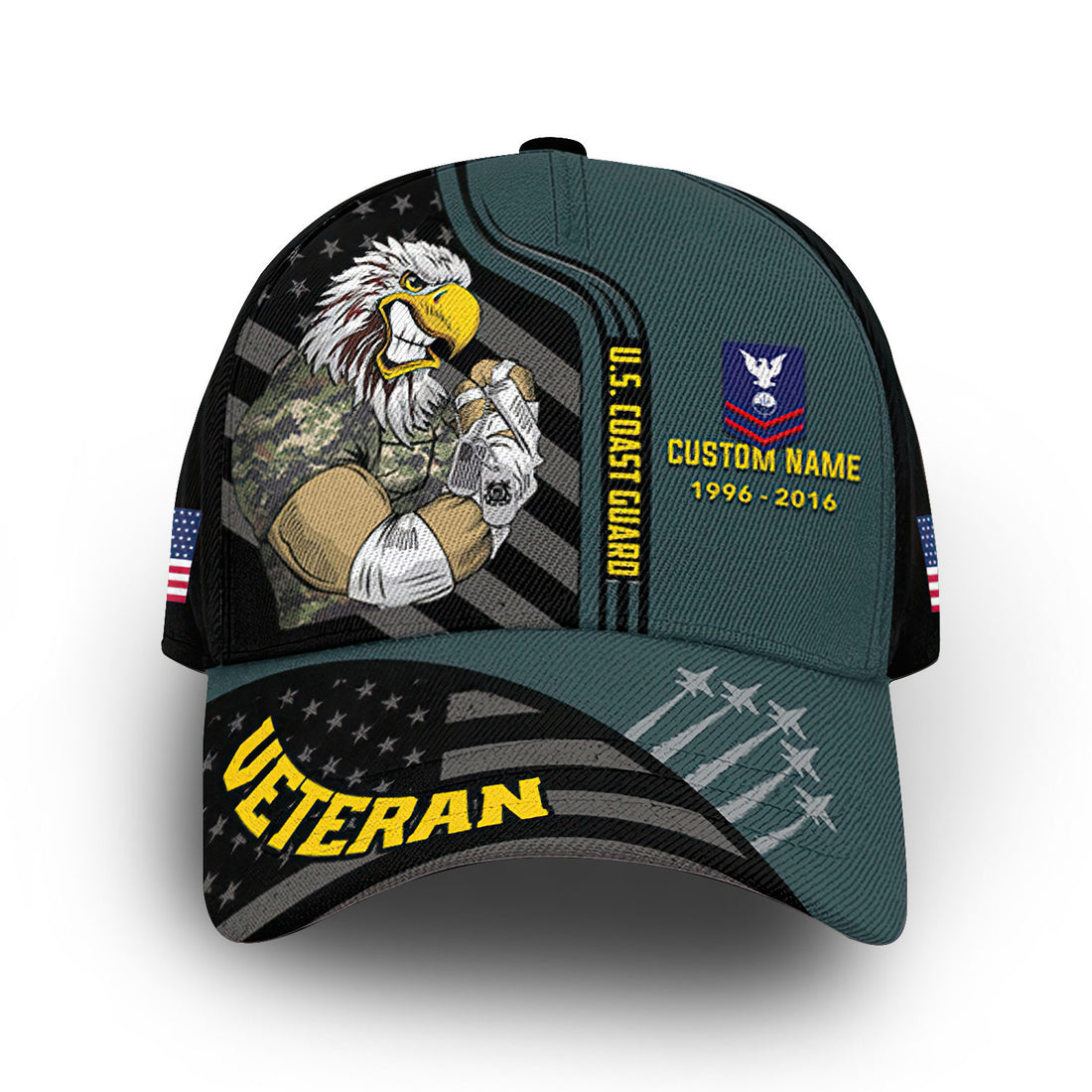 Premium Custom USCG Cap VPVC006305, Gifts For Coast Guard Veteran, Gifts For Dad, For Husband, Best Gifts On Father's Day, Armed Forces Day, Independence Day, Veterans Day.