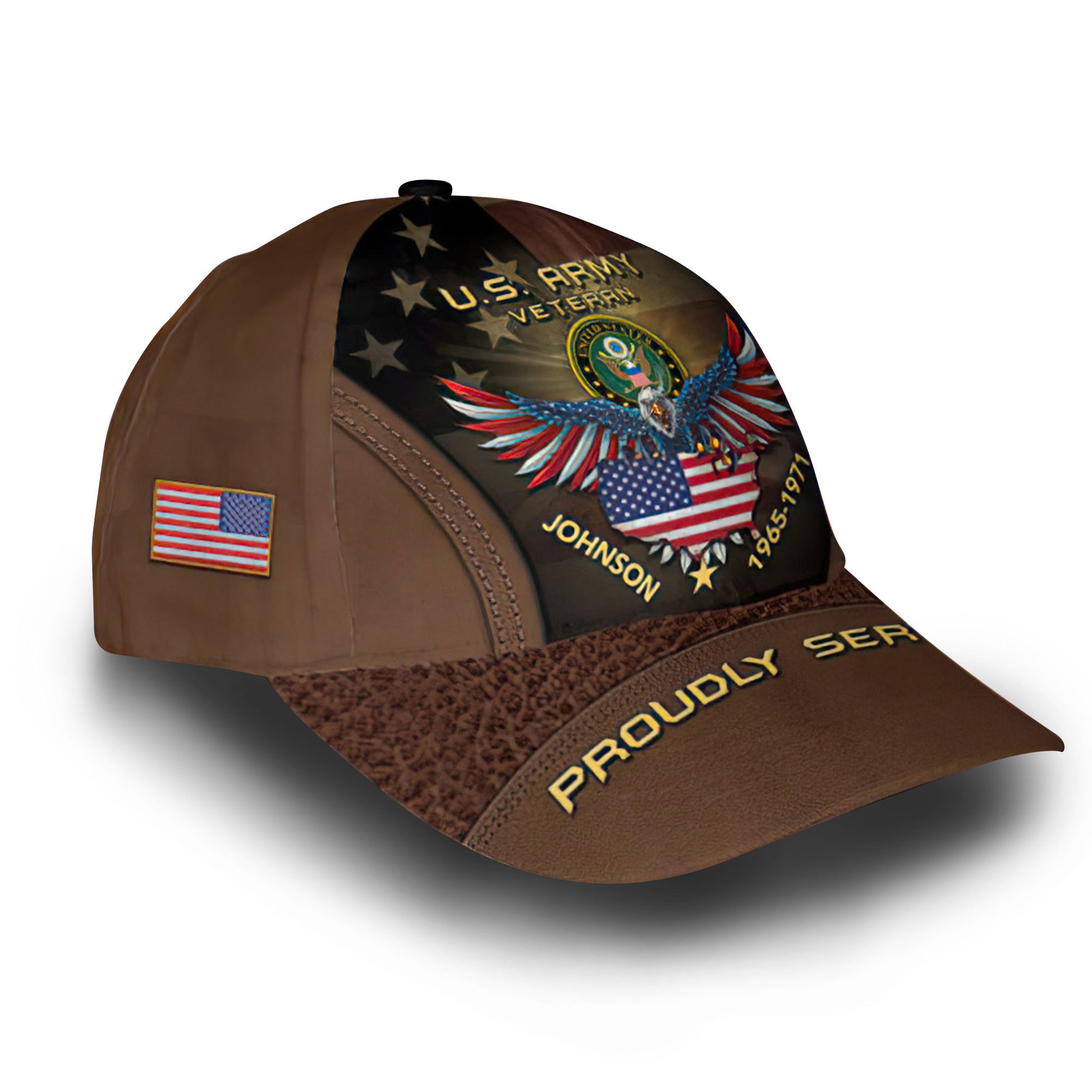 US Army Custom Cap VPVC006401, Gifts For Army Veteran, Best Gifts On Father's Day, Armed Forces Day, Independence Day, Veterans Day.