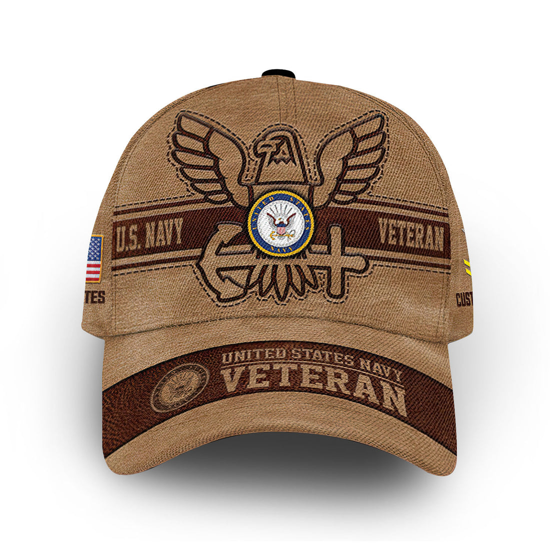 Unique Custom Name, Rank, Year, US Navy Cap VPVC006702, Gifts For Navy Veteran, Gifts For Dad, For Husband, Best Gifts On Father's Day, Independence Day, Veterans Day.