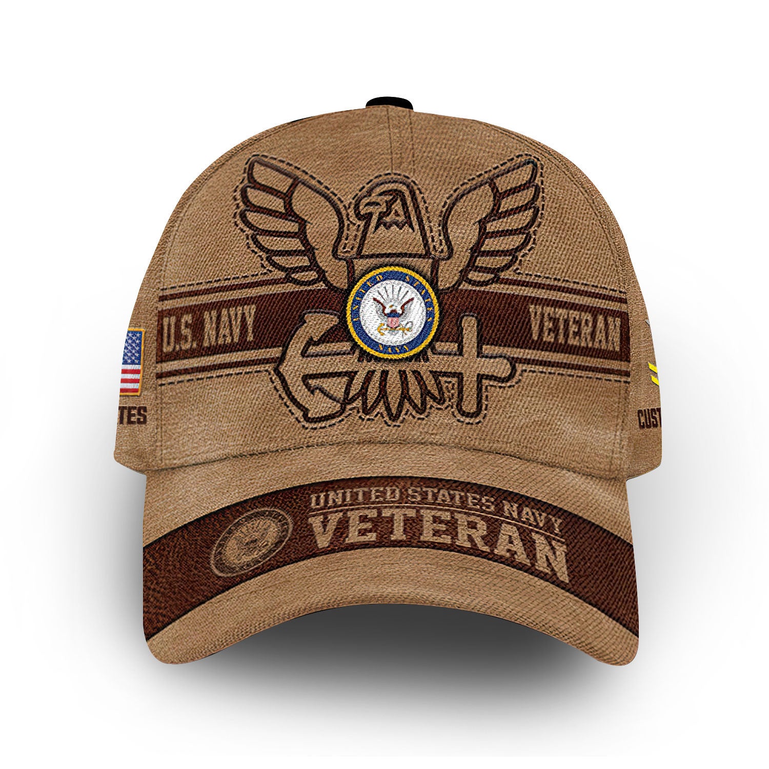 Unique Custom Name, Rank, Year, US Navy Cap VPVC006702, Gifts For Navy Veteran, Gifts For Dad, For Husband, Best Gifts On Father's Day, Independence Day, Veterans Day.