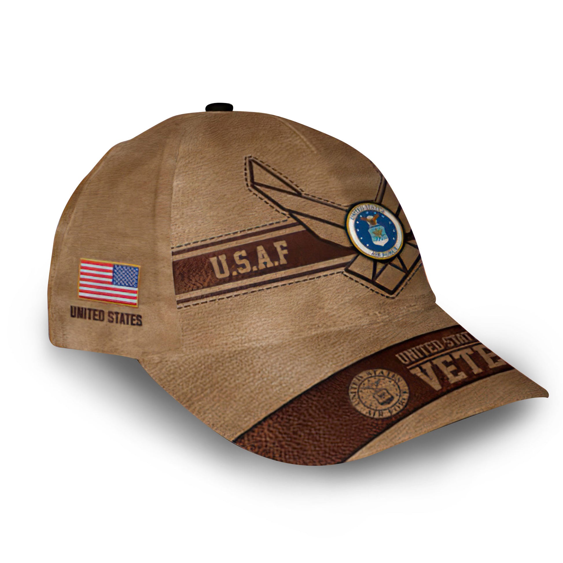 Unique Custom Name, Rank, Year, USAF Cap VPVC006704, Gifts For Air Force Veteran, Gifts For Dad, For Husband, Best Gifts On Father's Day, Independence Day, Veterans Day.