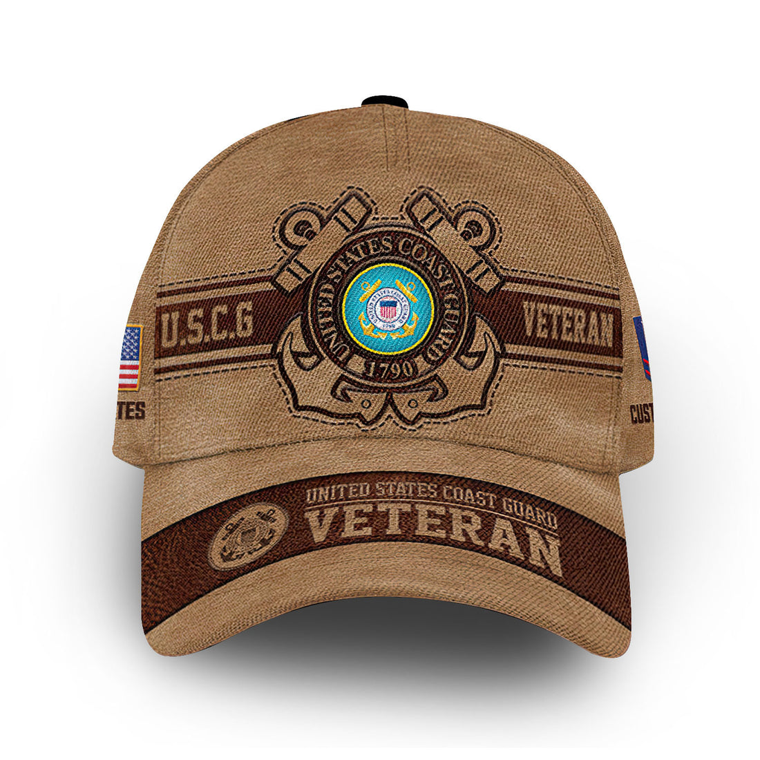 Unique Custom Name, Rank, Year, USCG Cap VPVC006705, Gifts For Coast Guard Veteran, Gifts For Dad, For Husband, Best Gifts On Father's Day, Independence Day, Veterans Day.