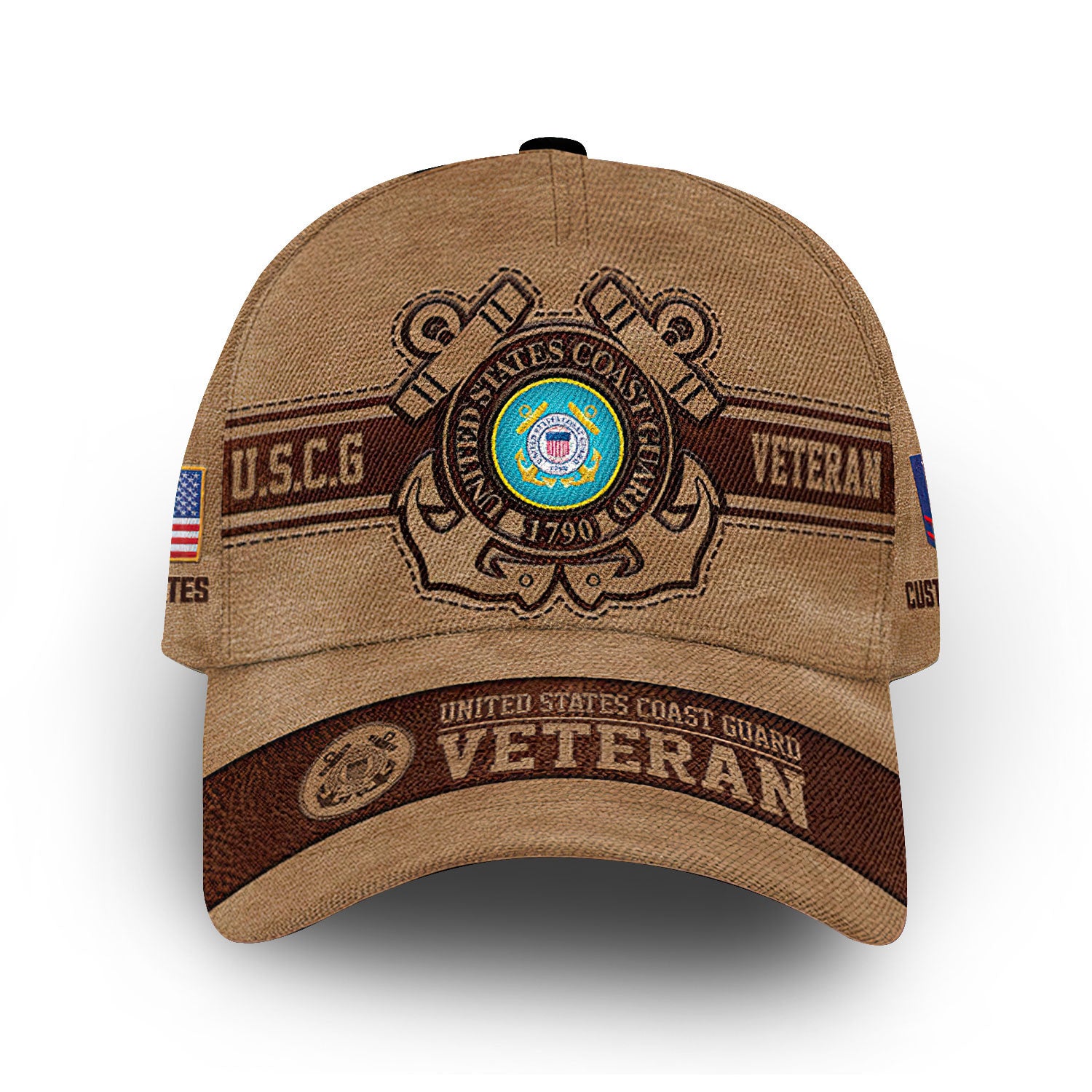 Unique Custom Name, Rank, Year, USCG Cap VPVC006705, Gifts For Coast Guard Veteran, Gifts For Dad, For Husband, Best Gifts On Father's Day, Independence Day, Veterans Day.