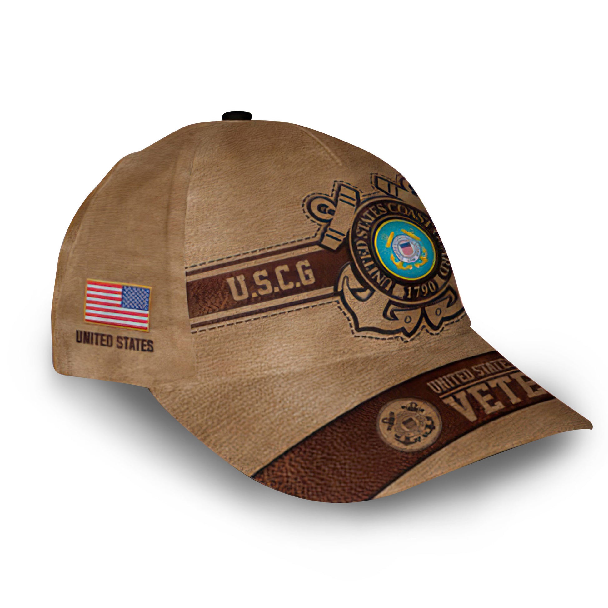 Unique Custom Name, Rank, Year, USCG Cap VPVC006705, Gifts For Coast Guard Veteran, Gifts For Dad, For Husband, Best Gifts On Father's Day, Independence Day, Veterans Day.