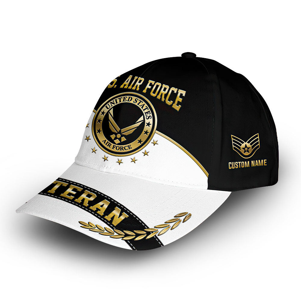 Premium Custom USAF Cap VPVC006804, Gifts For Air Force Veteran, Gifts For Dad, For Husband, Best Gifts On Father's Day, Armed Forces Day, Independence Day, Veterans Day.