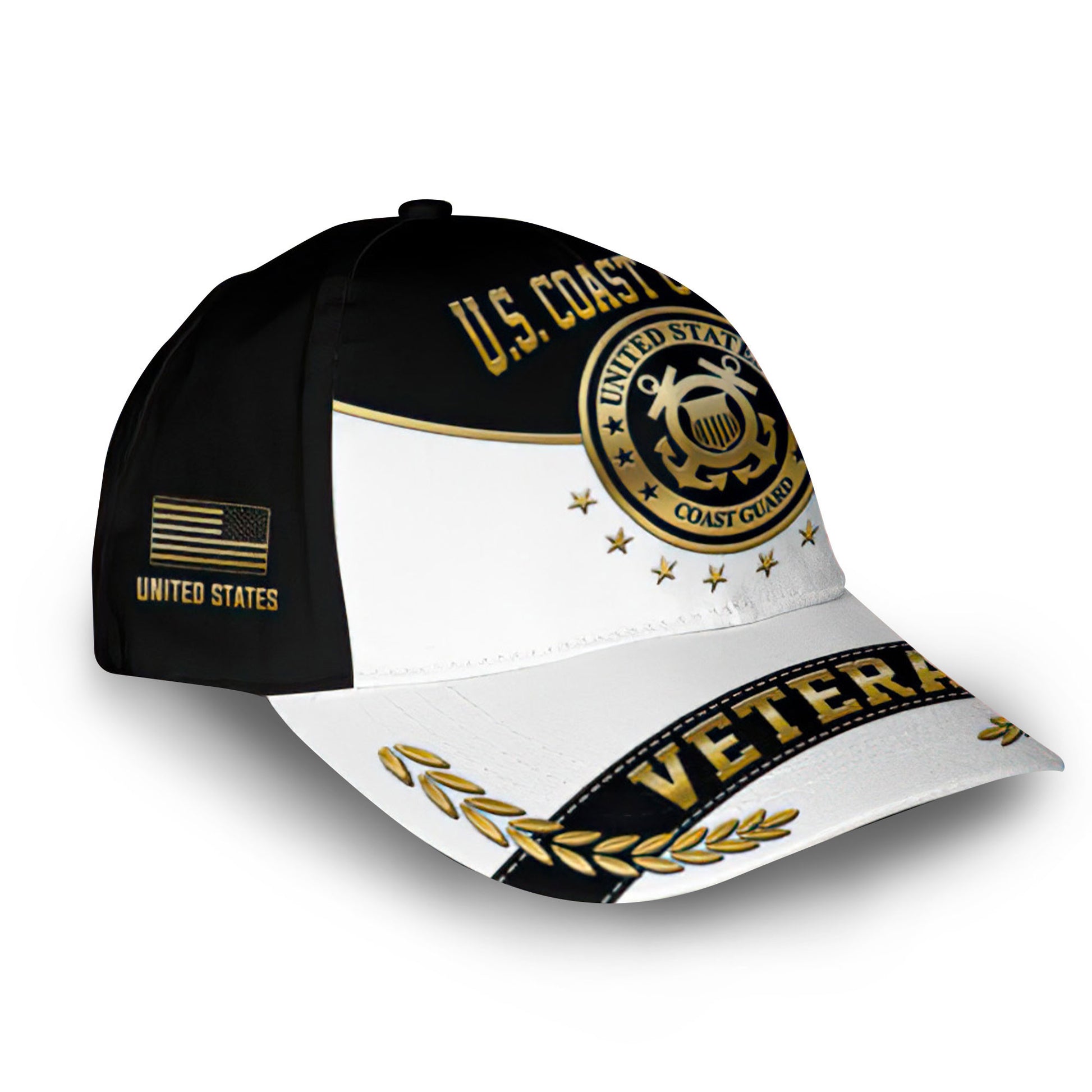Premium Custom USCG Cap VPVC006805, Gifts For Coast Guard Veteran, Gifts For Dad, For Husband, Best Gifts On Father's Day, Armed Forces Day, Independence Day, Veterans Day.