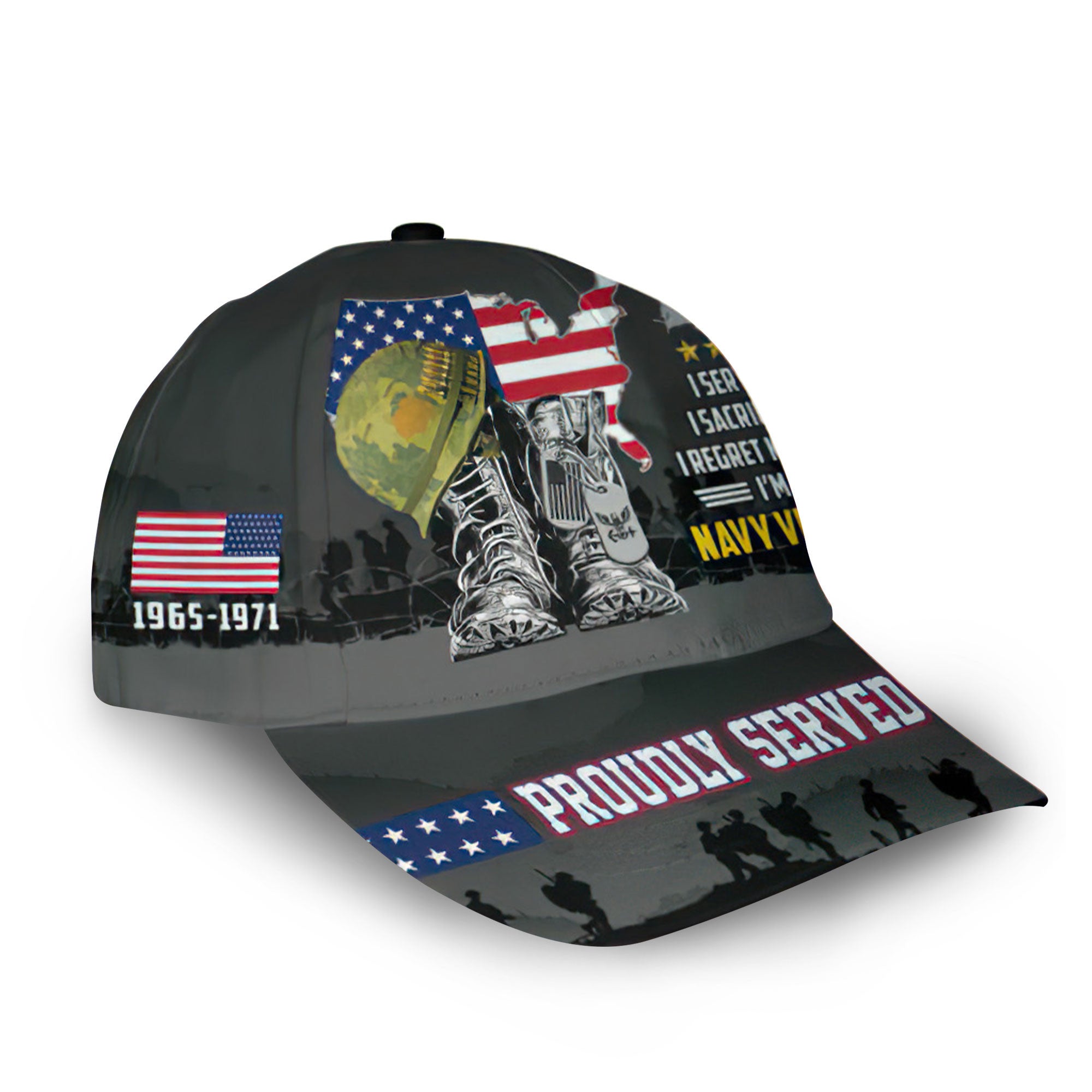 Premium Custom US Navy Cap VPVC006902, Gifts For Navy Veteran, Gifts For Dad, For Husband, Best Gifts On Father's Day, Armed Forces Day, Independence Day, Veterans Day.