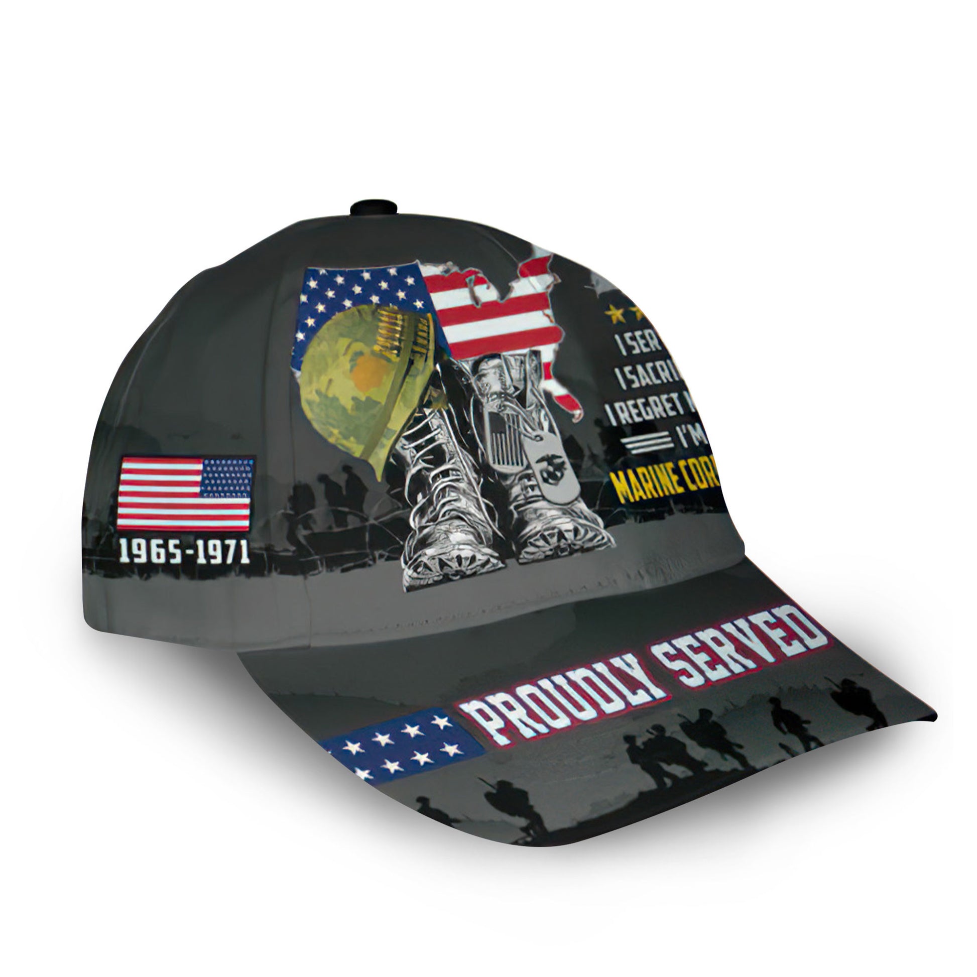 Premium Custom USMC Cap VPVC006903, Gifts For Marine Veteran, Gifts For Dad, For Husband, Best Gifts On Father's Day, Armed Forces Day, Independence Day, Veterans Day.