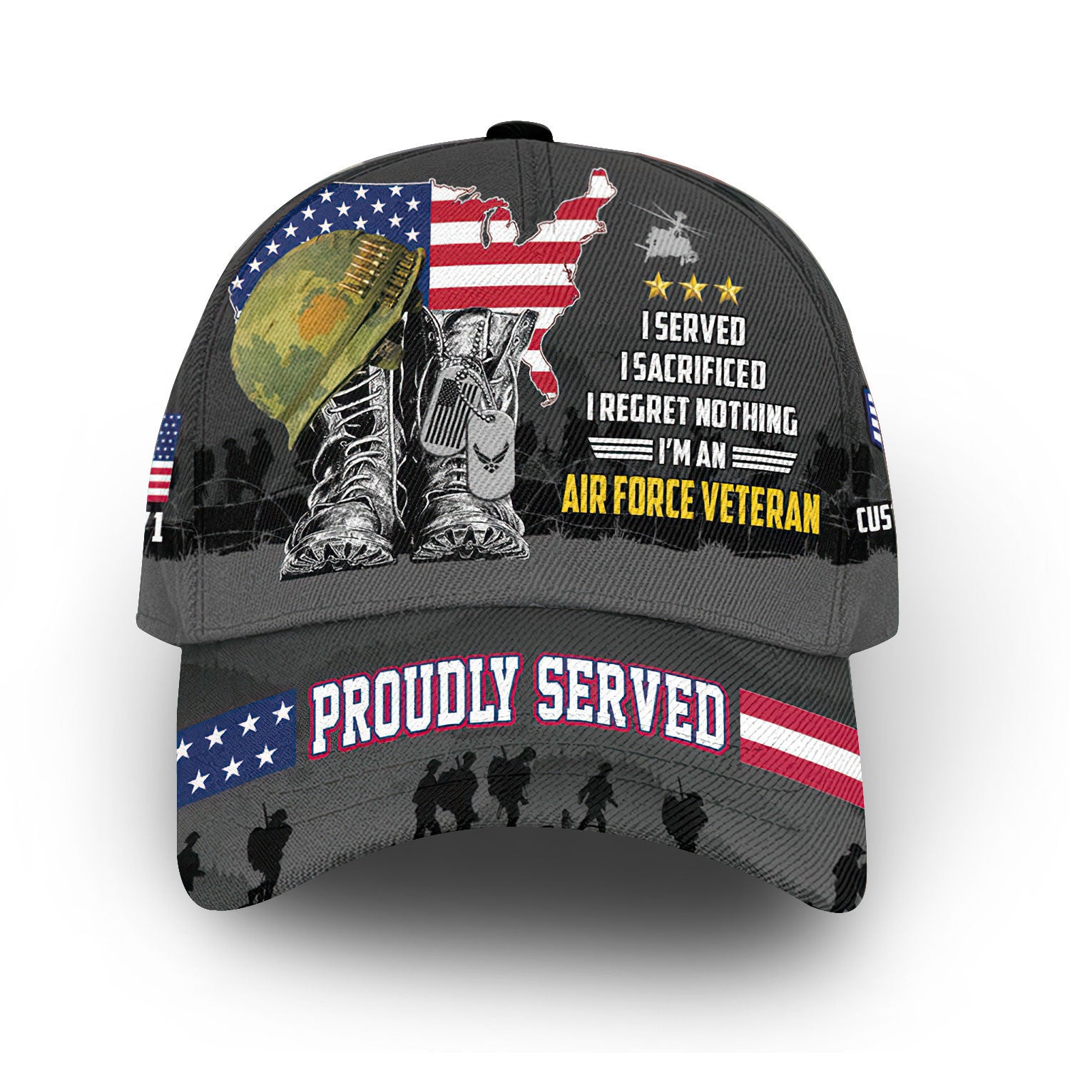 Premium Custom USAF Cap VPVC006904, Gifts For Air Force Veteran, Gifts For Dad, For Husband, Best Gifts On Father's Day, Armed Forces Day, Independence Day, Veterans Day.