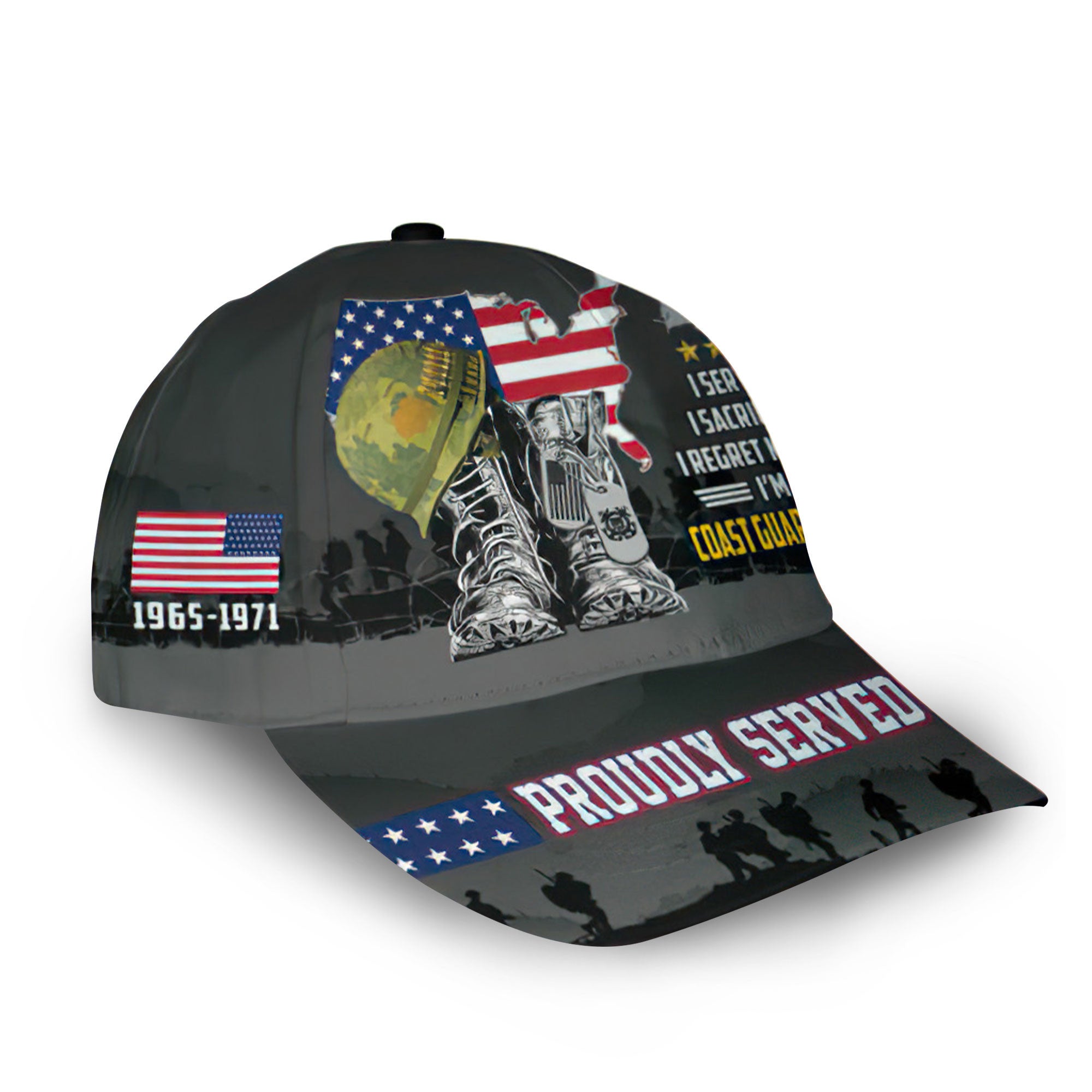 Premium Custom USCG Cap VPVC006905, Gifts For Coast Guard Veteran, Gifts For Dad, For Husband, Best Gifts On Father's Day, Armed Forces Day, Independence Day, Veterans Day.