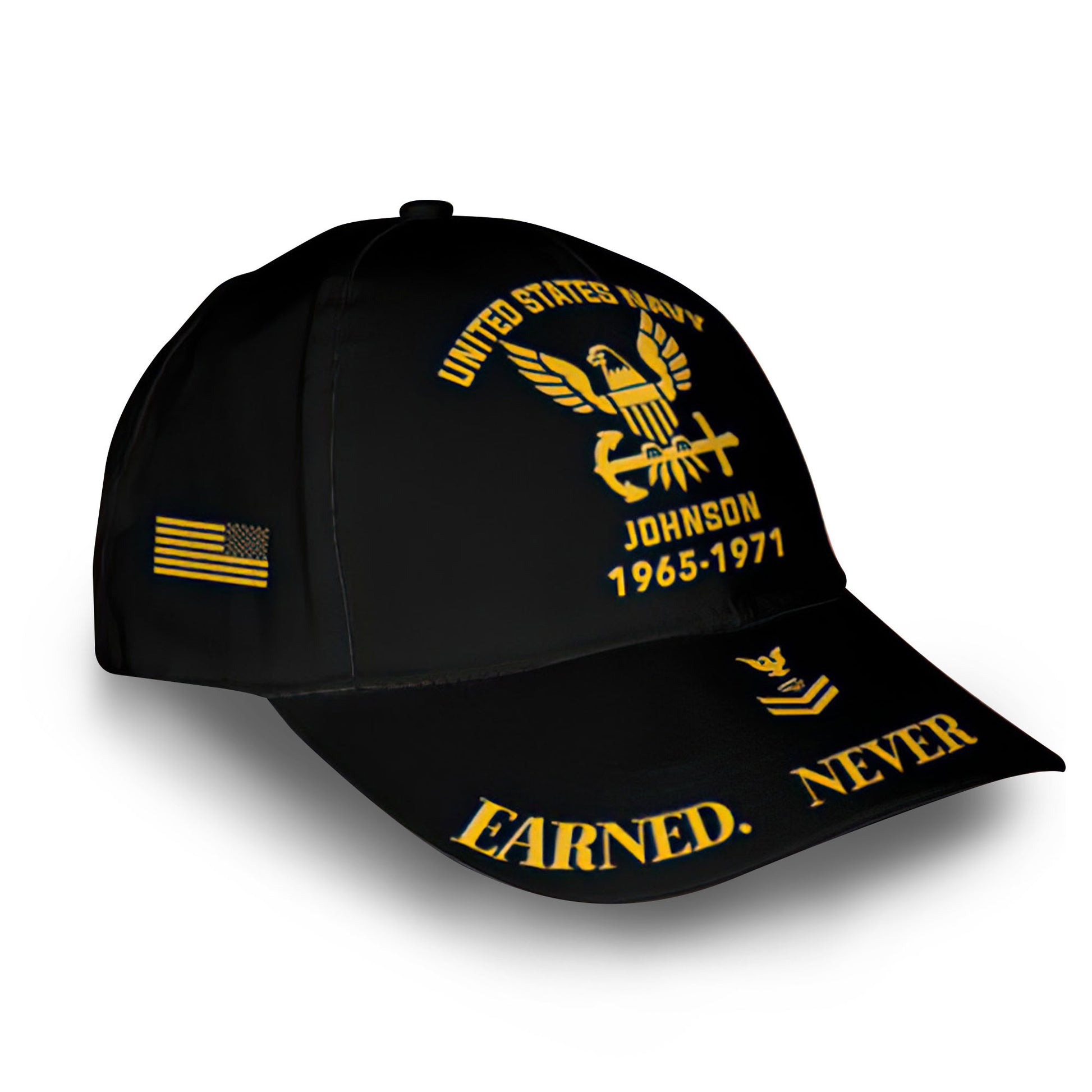 Premium Custom Name, Rank, Year, US Navy Cap VPVC007102, Gifts For Navy Veteran, Best Gifts On Father's Day, Independence Day, Veterans Day.