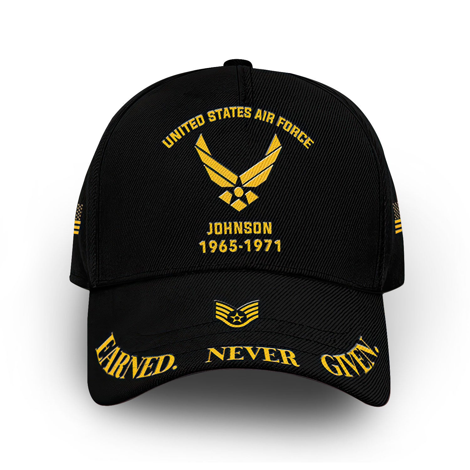 Premium Custom Name, Rank, Year, USAF Cap VPVC007104, Gifts For Air Force Veteran, Best Gifts On Father's Day, Independence Day, Veterans Day.