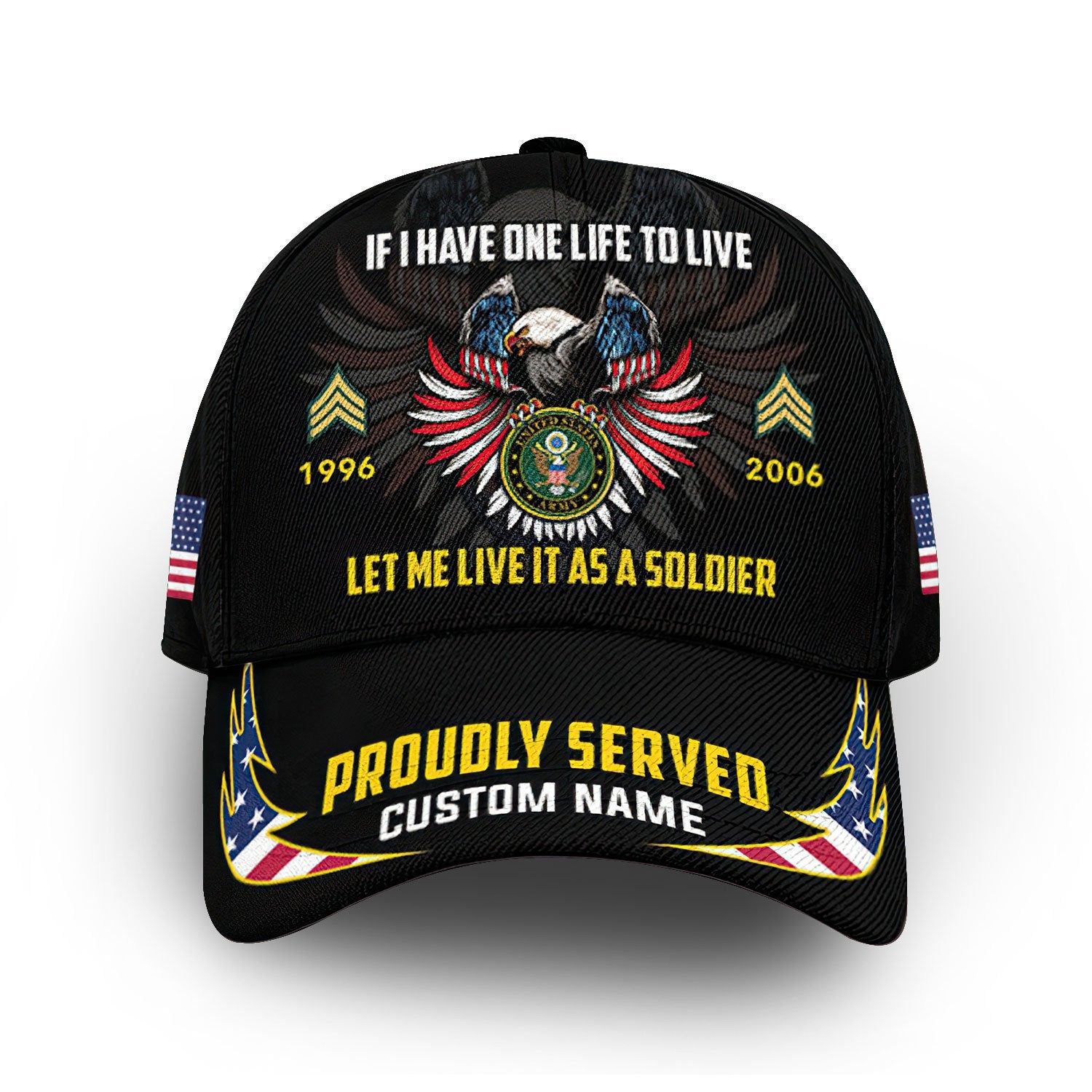 Premium Custom US Army Cap VPVC007501, Gifts For Army Veteran, Gifts For Dad, For Husband, Best Gifts On Father's Day, Armed Forces Day, Independence Day, Veterans Day.