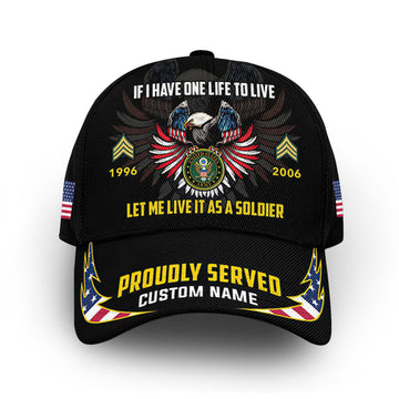Premium Custom US Army Cap VPVC007501, Gifts For Army Veteran, Gifts For Dad, For Husband, Best Gifts On Father's Day, Armed Forces Day, Independence Day, Veterans Day.
