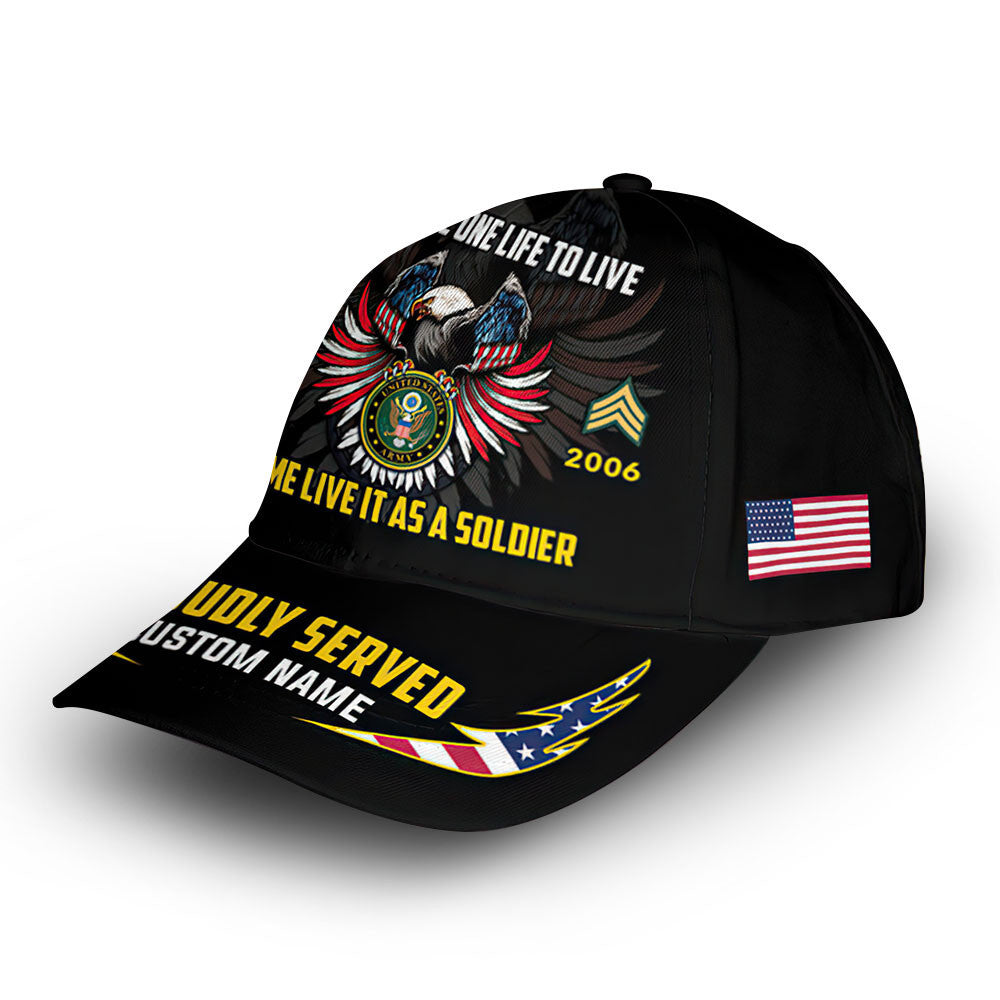 Premium Custom US Army Cap VPVC007501, Gifts For Army Veteran, Gifts For Dad, For Husband, Best Gifts On Father's Day, Armed Forces Day, Independence Day, Veterans Day.