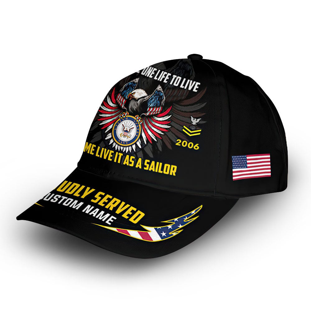 Premium Custom US Navy Cap VPVC007502, Gifts For Navy Veteran, Gifts For Dad, For Husband, Best Gifts On Father's Day, Armed Forces Day, Independence Day, Veterans Day.