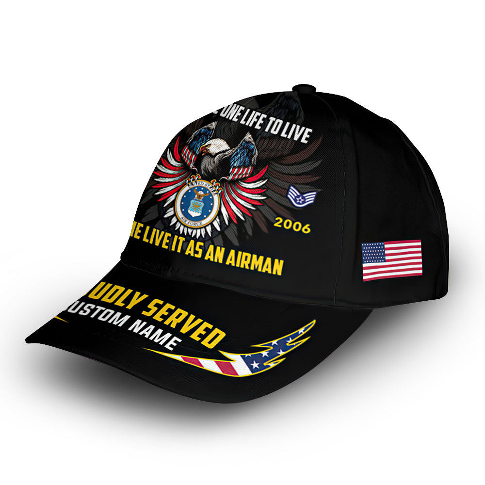 Premium Custom USAF Cap VPVC007504, Gifts For Air Force Veteran, Gifts For Dad, For Husband, Best Gifts On Father's Day, Armed Forces Day, Independence Day, Veterans Day.