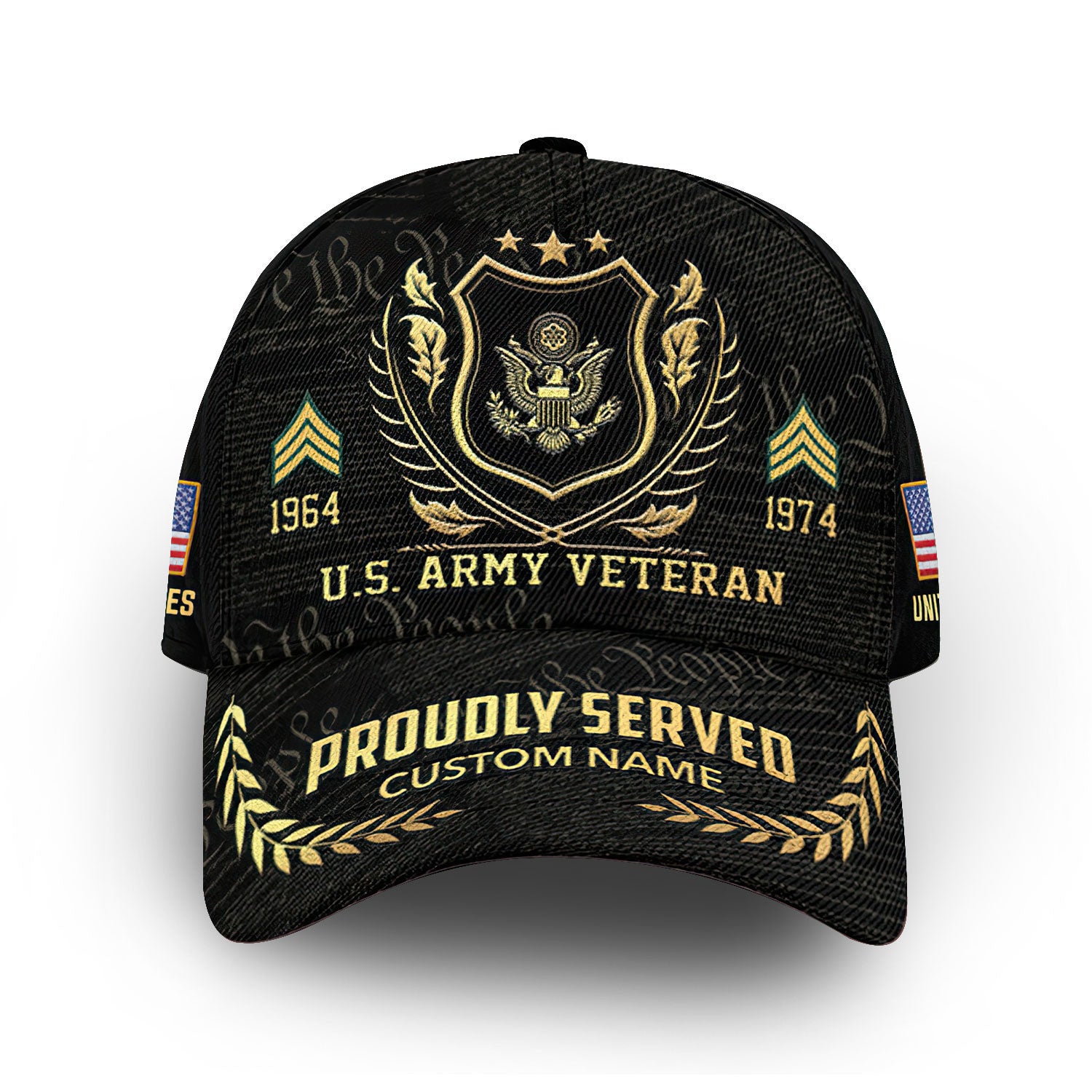 Premium Custom US Army Cap VPVC007801, Gifts For Army Veteran, Gifts For Dad, For Husband, Best Gifts On Father's Day, Armed Forces Day, Independence Day, Veterans Day.