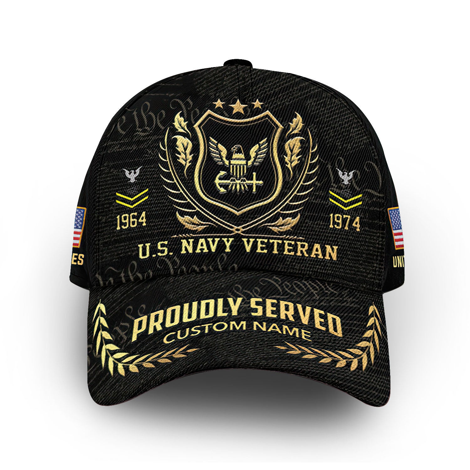 Premium Custom US Navy Cap VPVC007802, Gifts For Navy Veteran, Gifts For Dad, For Husband, Best Gifts On Father's Day, Armed Forces Day, Independence Day, Veterans Day.