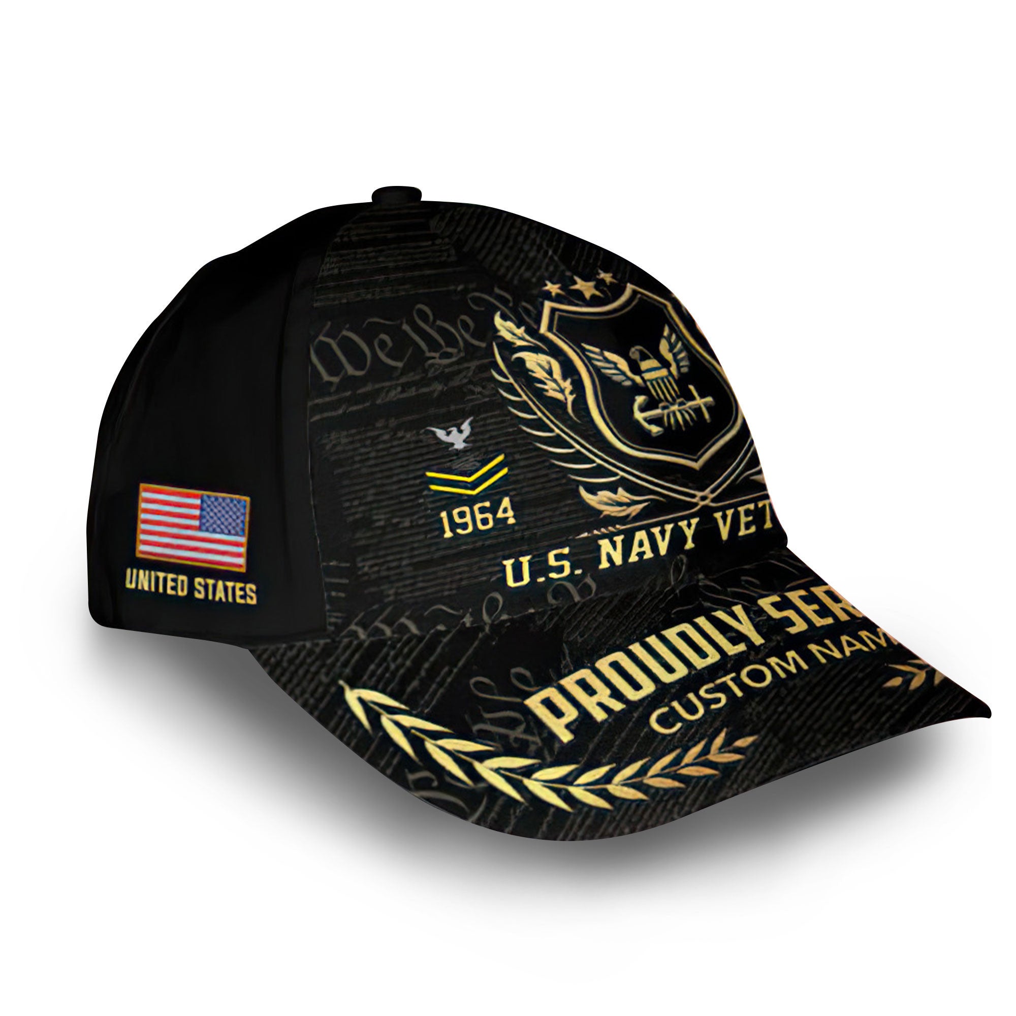 Premium Custom US Navy Cap VPVC007802, Gifts For Navy Veteran, Gifts For Dad, For Husband, Best Gifts On Father's Day, Armed Forces Day, Independence Day, Veterans Day.