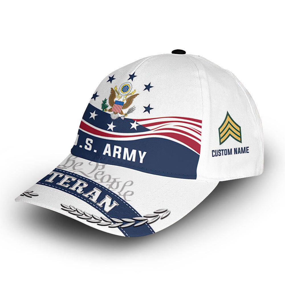 Premium Custom US Army Cap VPVC007901, Gifts For Army Veteran, Gifts For Dad, For Husband, Best Gifts On Father's Day, Armed Forces Day, Independence Day, Veterans Day.