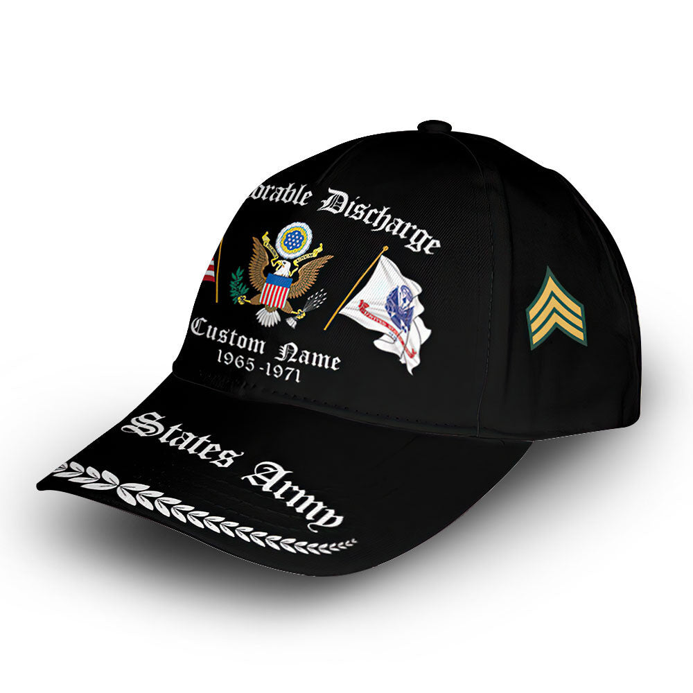 Premium Custom US Army Cap VPVC008401, Gifts For Army Veteran, Best Gifts On Father's Day, Armed Forces Day, Independence Day, Veterans Day.