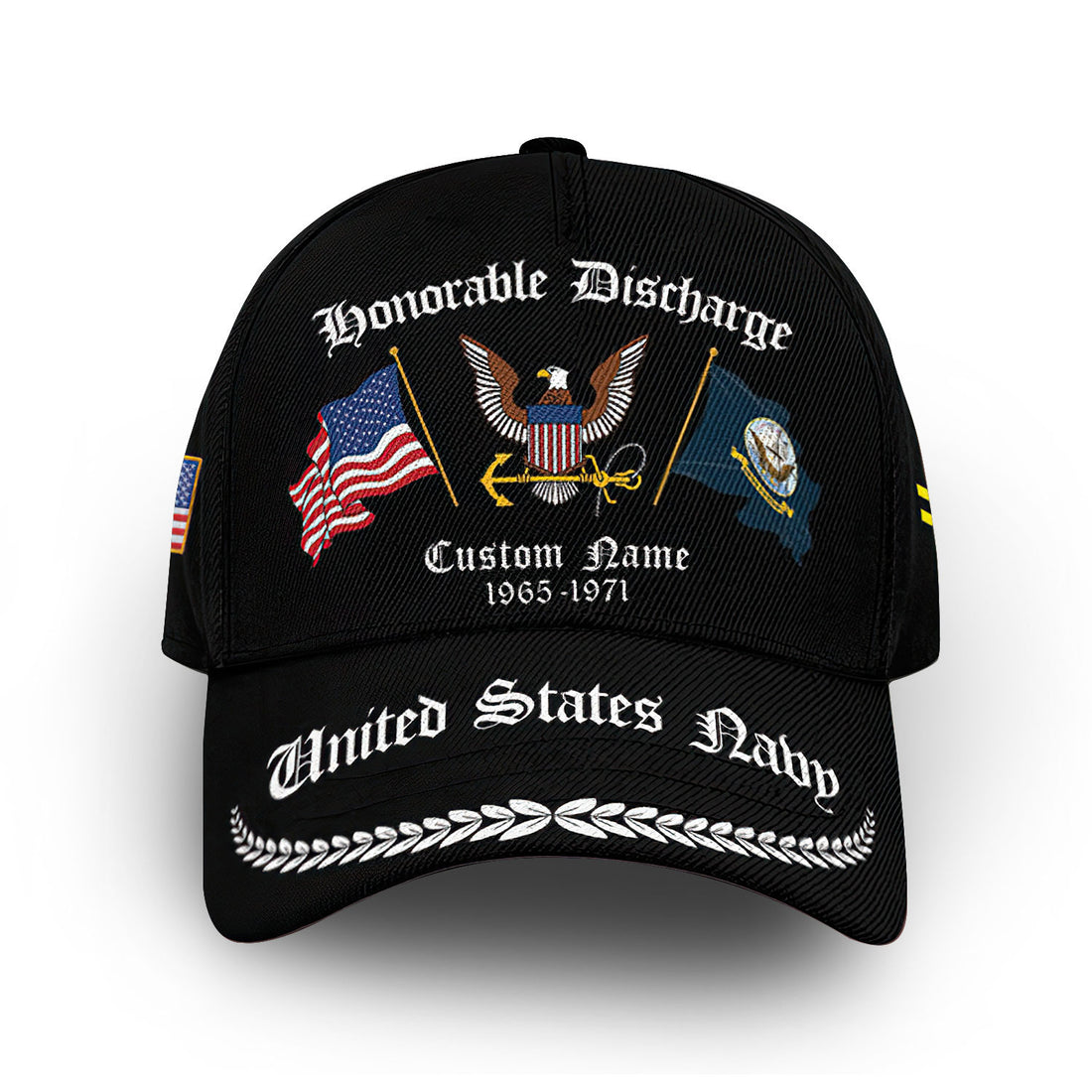 Premium Custom US Navy Cap VPVC008402, Gifts For Navy Veteran, Best Gifts On Father's Day, Armed Forces Day, Independence Day, Veterans Day.
