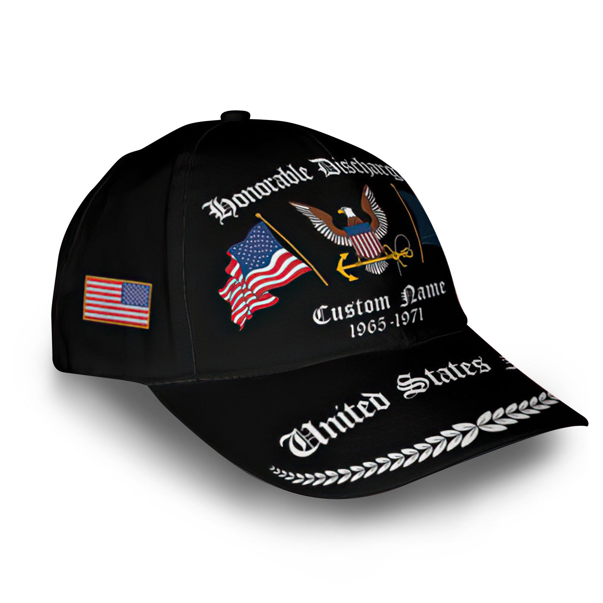 Premium Custom US Navy Cap VPVC008402, Gifts For Navy Veteran, Best Gifts On Father's Day, Armed Forces Day, Independence Day, Veterans Day.