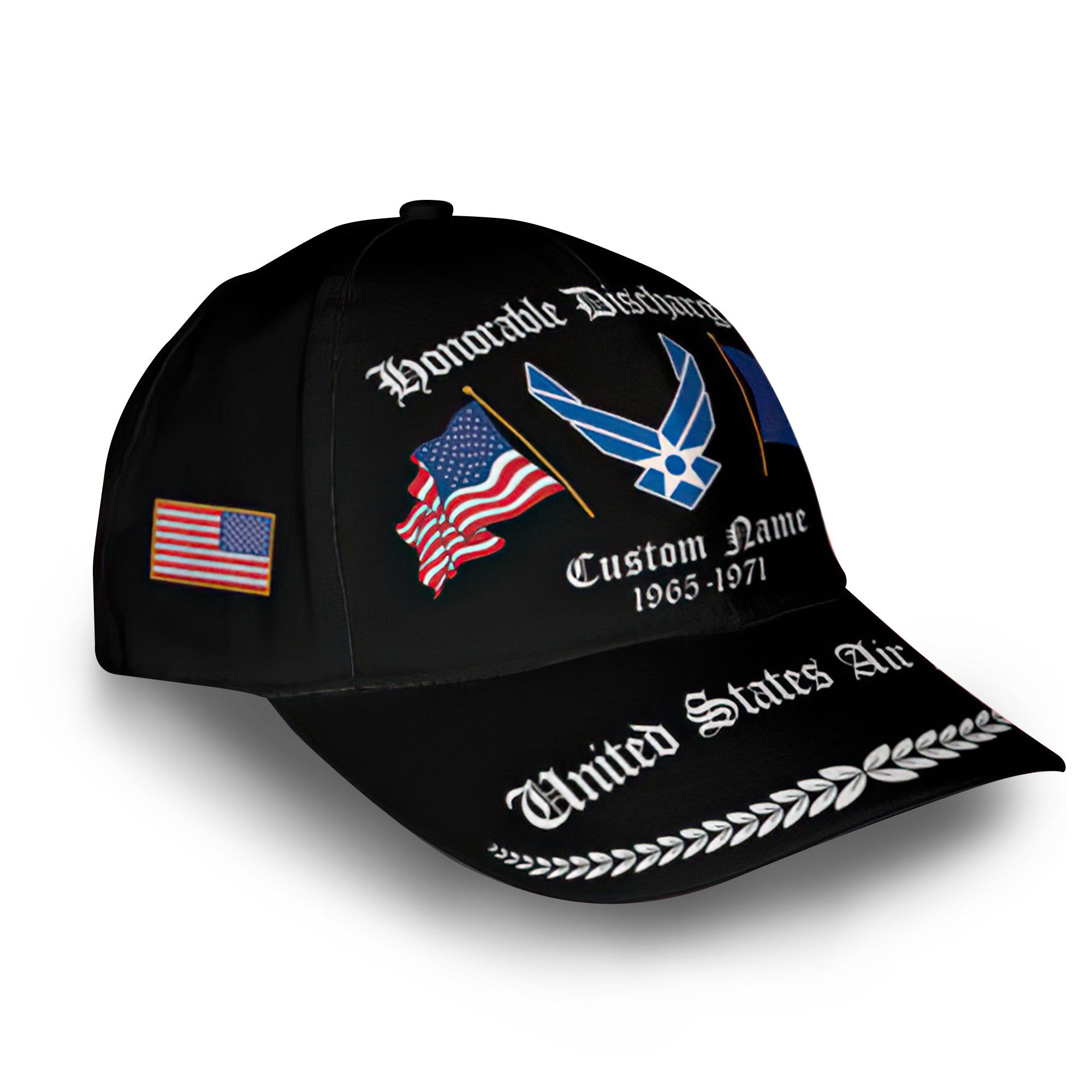 Premium Custom USAF Cap VPVC008404, Gifts For Air Force Veteran, Best Gifts On Father's Day, Armed Forces Day, Independence Day, Veterans Day.