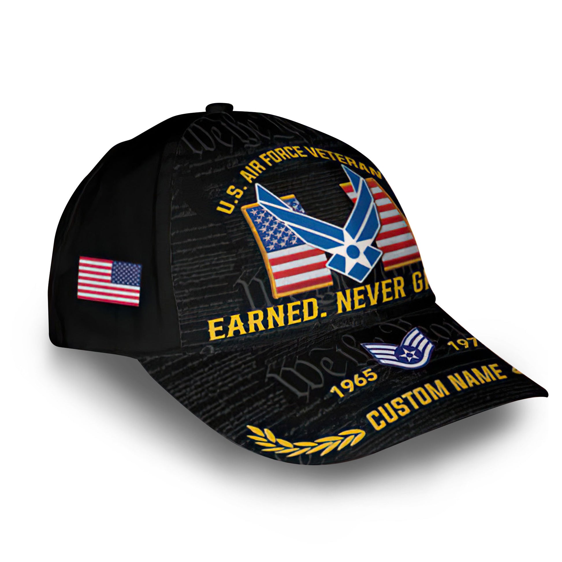 Premium Custom USAF Cap VPVC008504, Gifts For Air Force Veteran, Best Gifts On Father's Day, Armed Forces Day, Independence Day, Veterans Day.