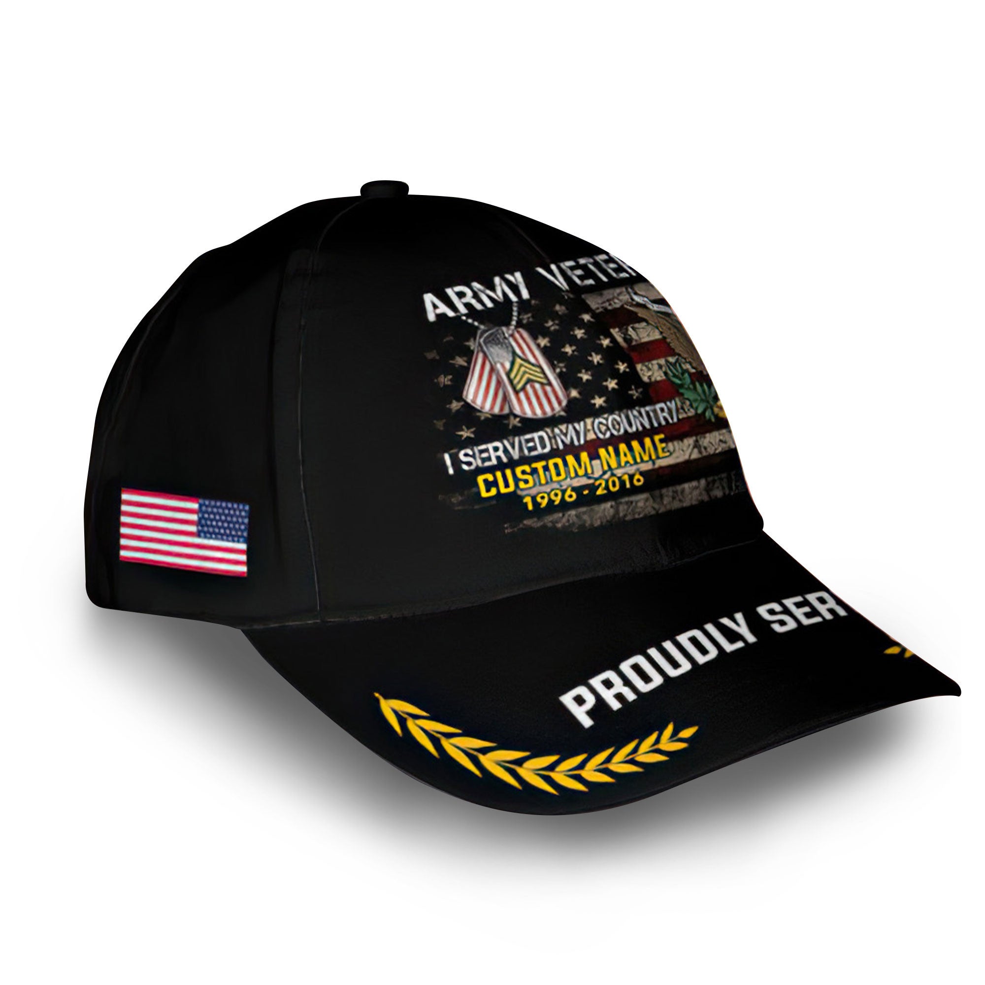 Premium Custom US Army Cap VPVC008801, Gifts For Army Veteran, Gifts For Dad, For Husband, Best Gifts On Father's Day, Armed Forces Day, Independence Day, Veterans Day.