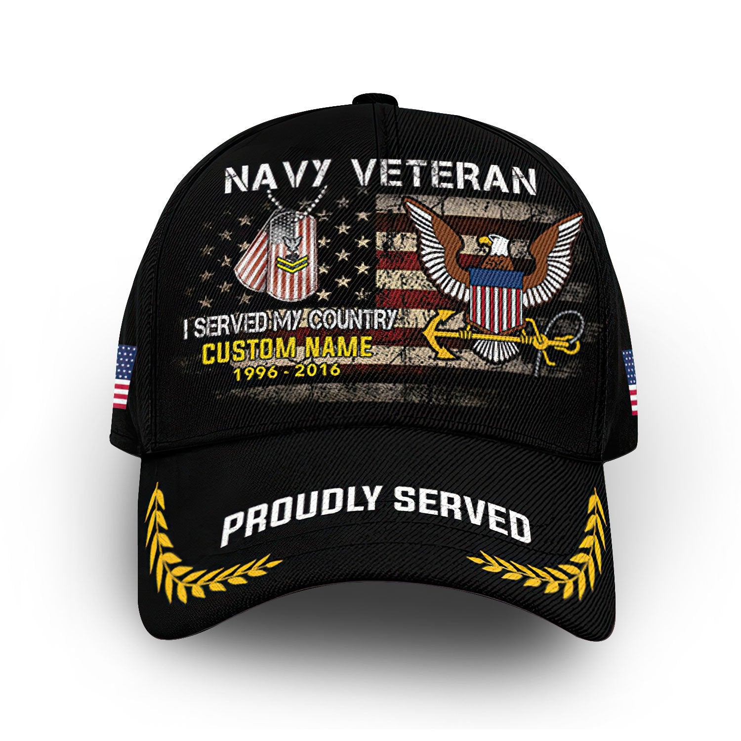Premium Custom US Navy Cap VPVC008802, Gifts For Navy Veteran, Gifts For Dad, For Husband, Best Gifts On Father's Day, Armed Forces Day, Independence Day, Veterans Day.