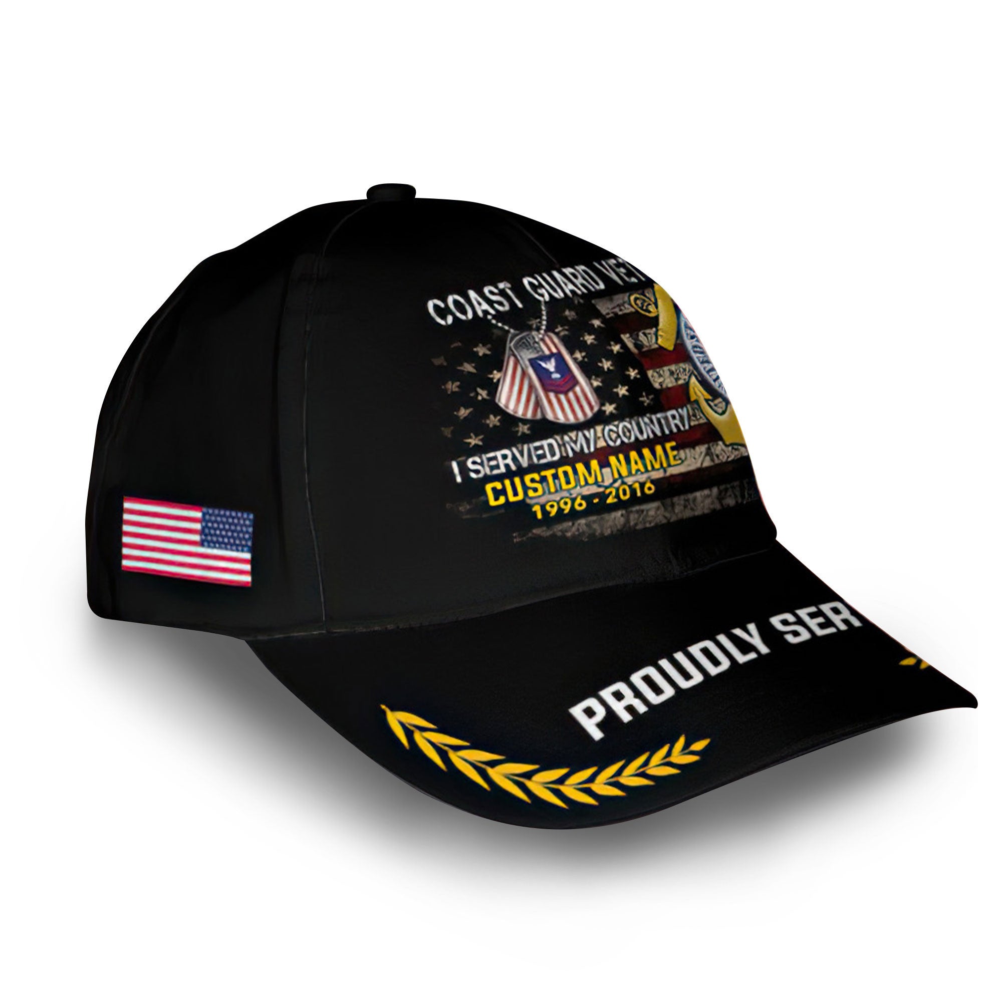 Premium Custom USCG Cap VPVC008805, Gifts For Coast Guard Veteran, Gifts For Dad, For Husband, Best Gifts On Father's Day, Armed Forces Day, Independence Day, Veterans Day.