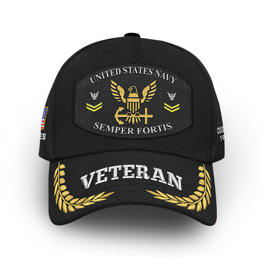 Premium Custom US Navy Cap VPVC008902, Gifts For Navy Veteran, Gifts For Dad, For Husband, Best Gifts On Father's Day, Armed Forces Day, Independence Day, Veterans Day.