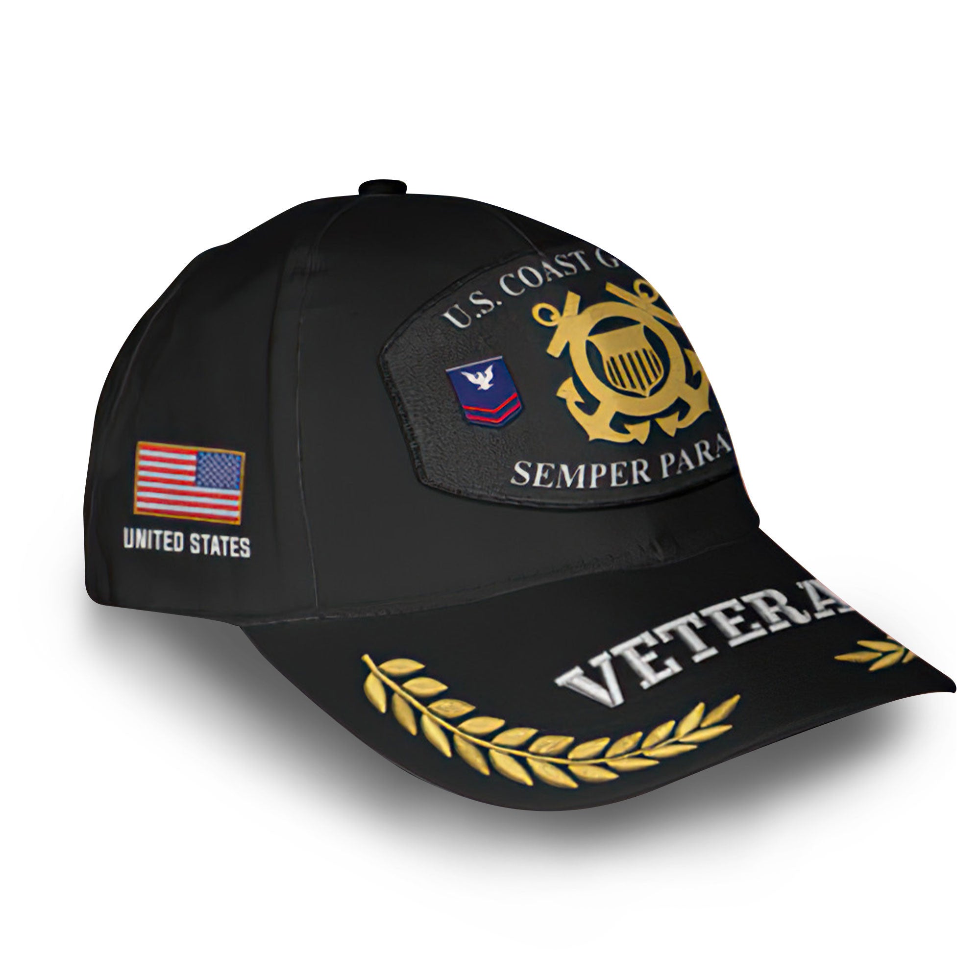 Premium Custom USCG Cap VPVC008905, Gifts For Coast Guard Veteran, Gifts For Dad, For Husband, Best Gifts On Father's Day, Armed Forces Day, Independence Day, Veterans Day.