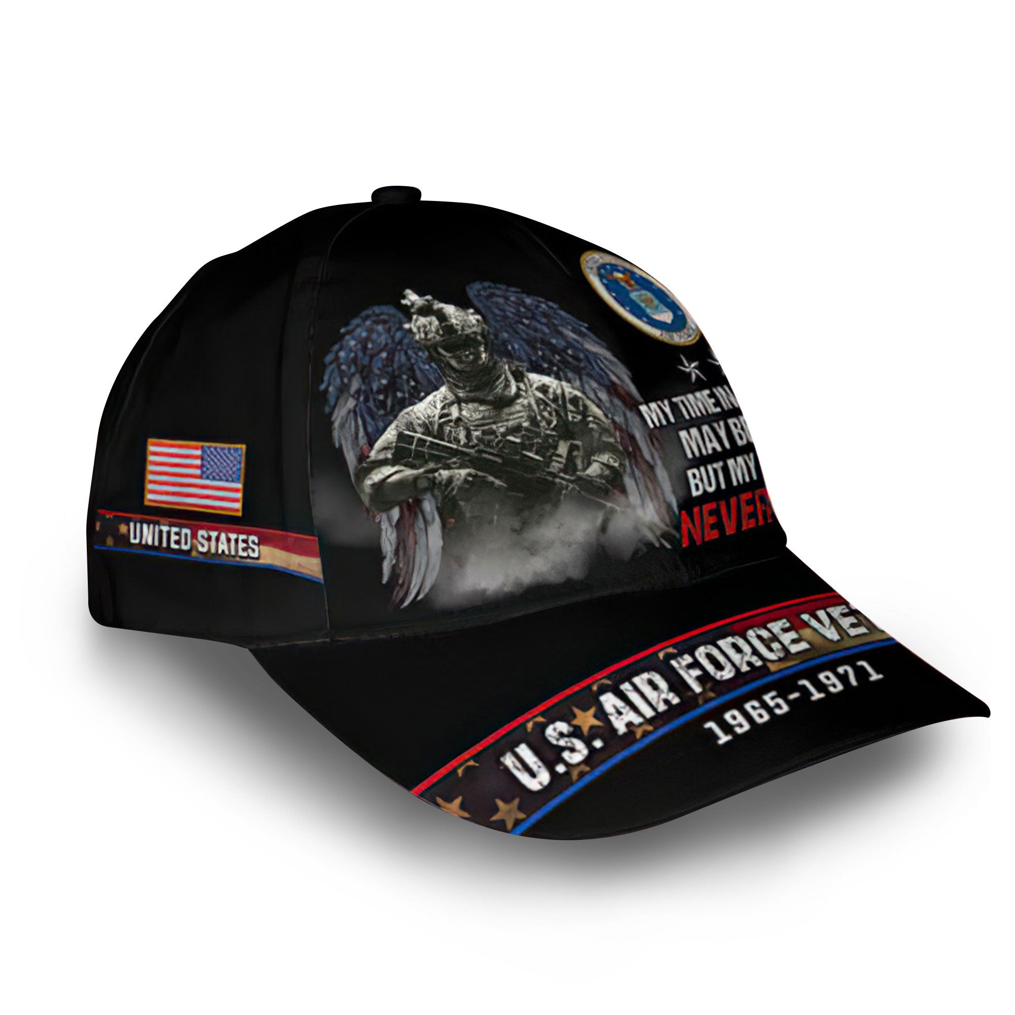 Unique Custom Name, Rank, Year, USAF Cap VPVC009104, Gifts For Air Force Veteran, Gifts For Dad, For Husband, Best Gifts On Father's Day, Independence Day, Veterans Day.