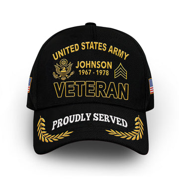 Premium Custom US Army Cap VPVC009401, Gifts For Army Veteran, Best Gifts On Father's Day, Armed Forces Day, Independence Day, Veterans Day.