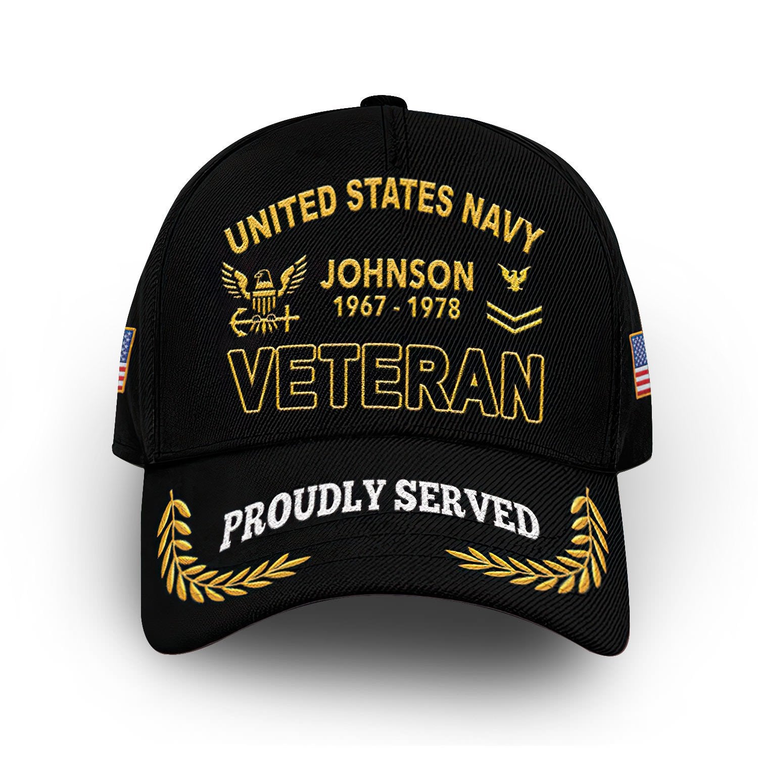 Premium Custom US Navy Cap VPVC009402, Gifts For Navy Veteran, Best Gifts On Father's Day, Armed Forces Day, Independence Day, Veterans Day.