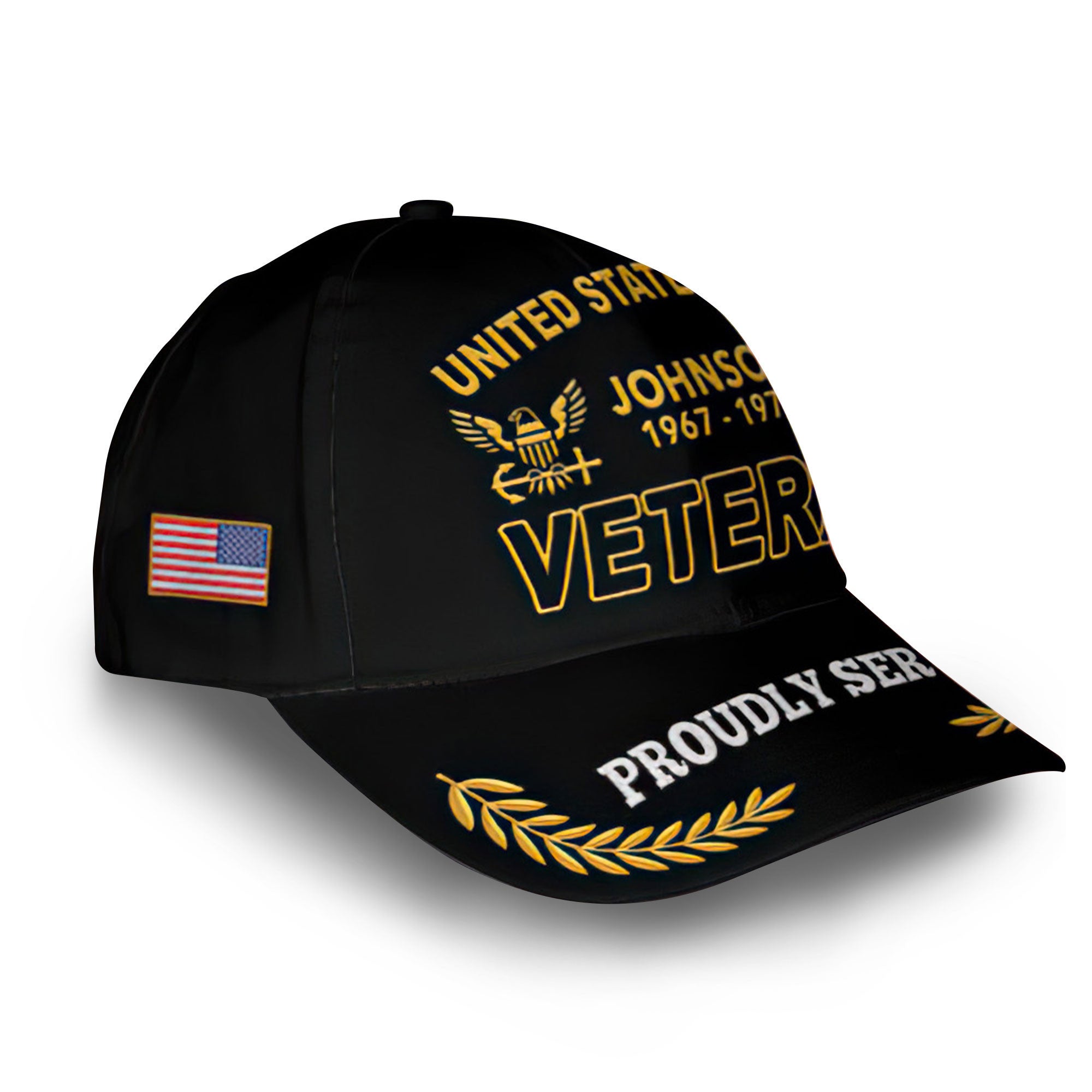 Premium Custom US Navy Cap VPVC009402, Gifts For Navy Veteran, Best Gifts On Father's Day, Armed Forces Day, Independence Day, Veterans Day.