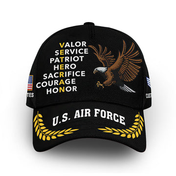 USAF Custom Cap VPVC009604, Gifts For Air Force Veteran, Best Gifts On Father's Day, Armed Forces Day, Independence Day, Veterans Day.