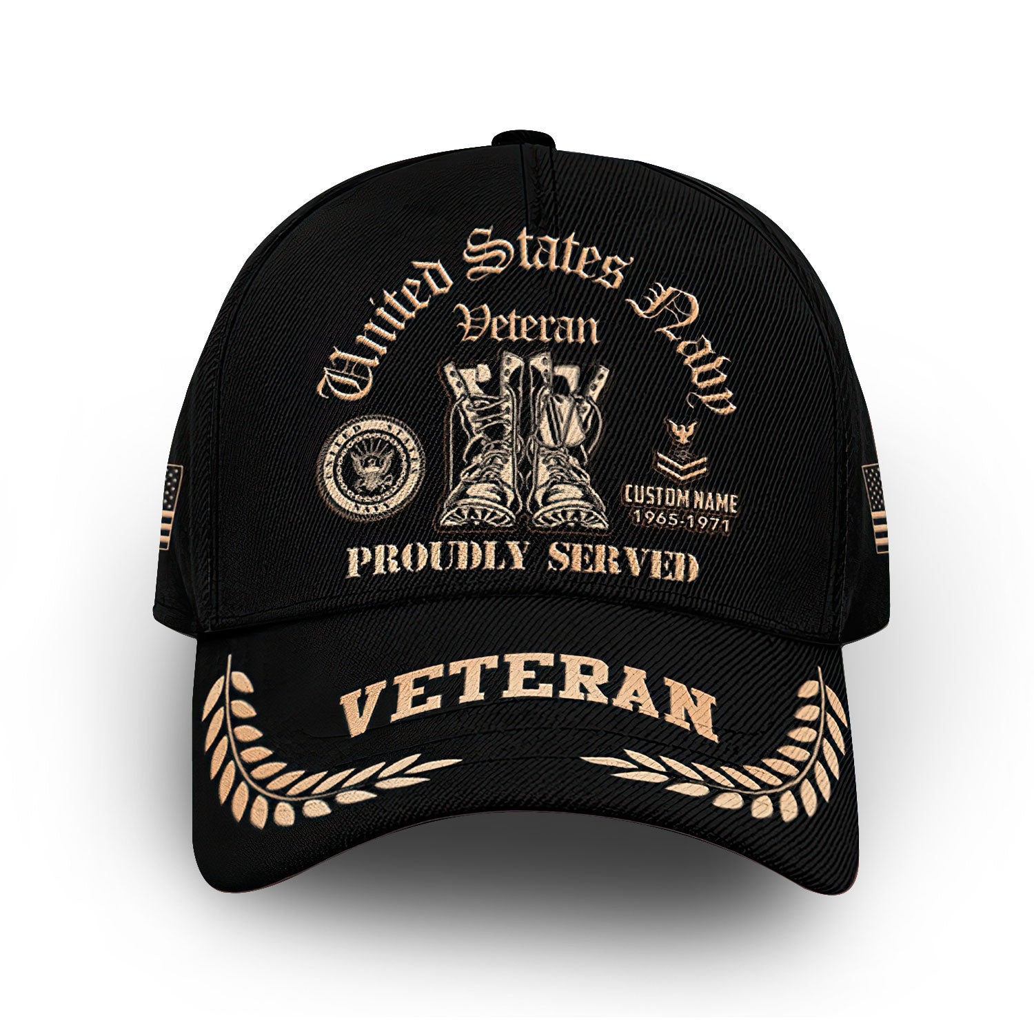 Premium Custom US Navy Cap VPVC009902, Gifts For Navy Veteran, Gifts For Dad, For Husband, Best Gifts On Father's Day, Armed Forces Day, Independence Day, Veterans Day.
