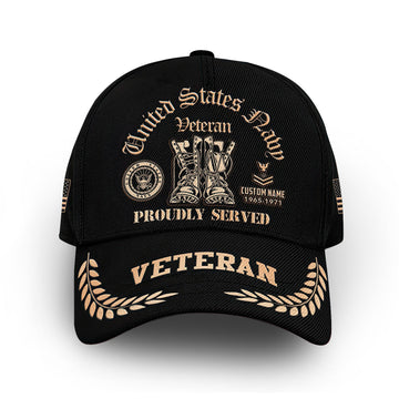 Premium Custom US Navy Cap VPVC009902, Gifts For Navy Veteran, Gifts For Dad, For Husband, Best Gifts On Father's Day, Armed Forces Day, Independence Day, Veterans Day.
