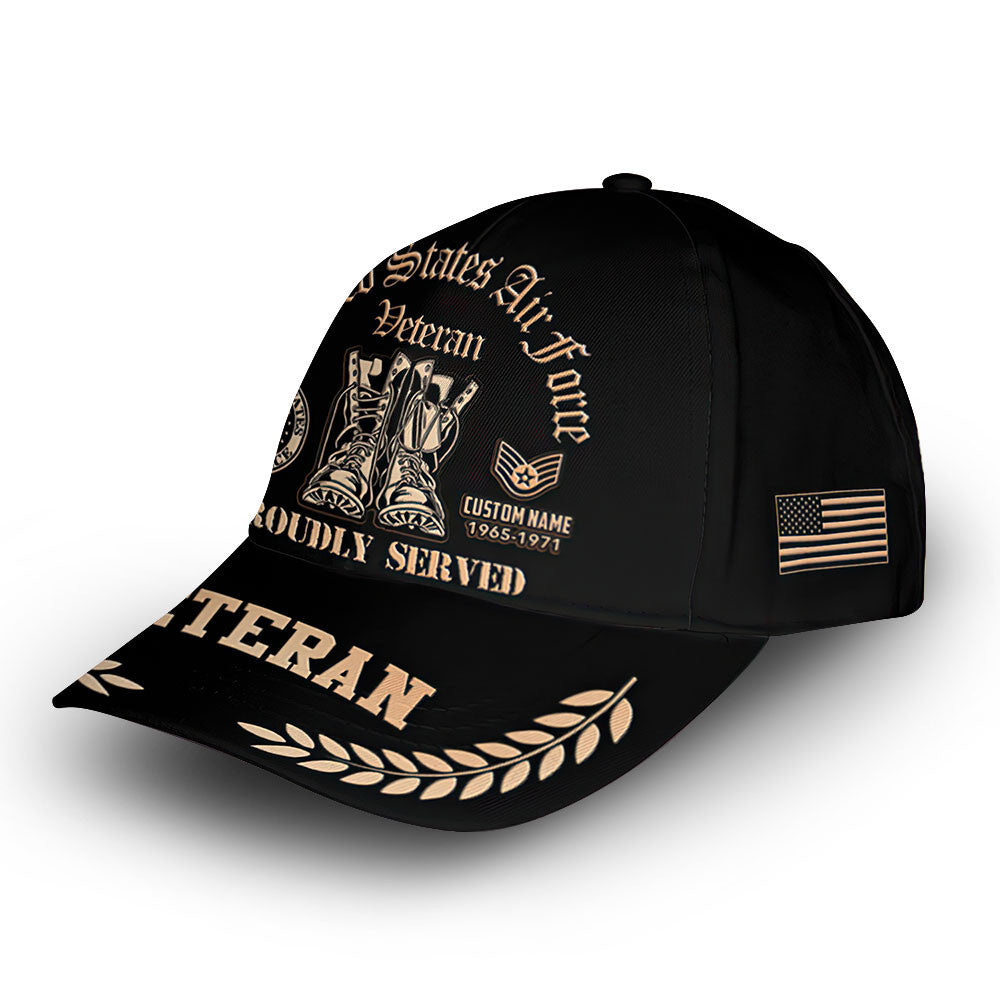 Premium Custom USAF Cap VPVC009904, Gifts For Air Force Veteran, Gifts For Dad, For Husband, Best Gifts On Father's Day, Armed Forces Day, Independence Day, Veterans Day.